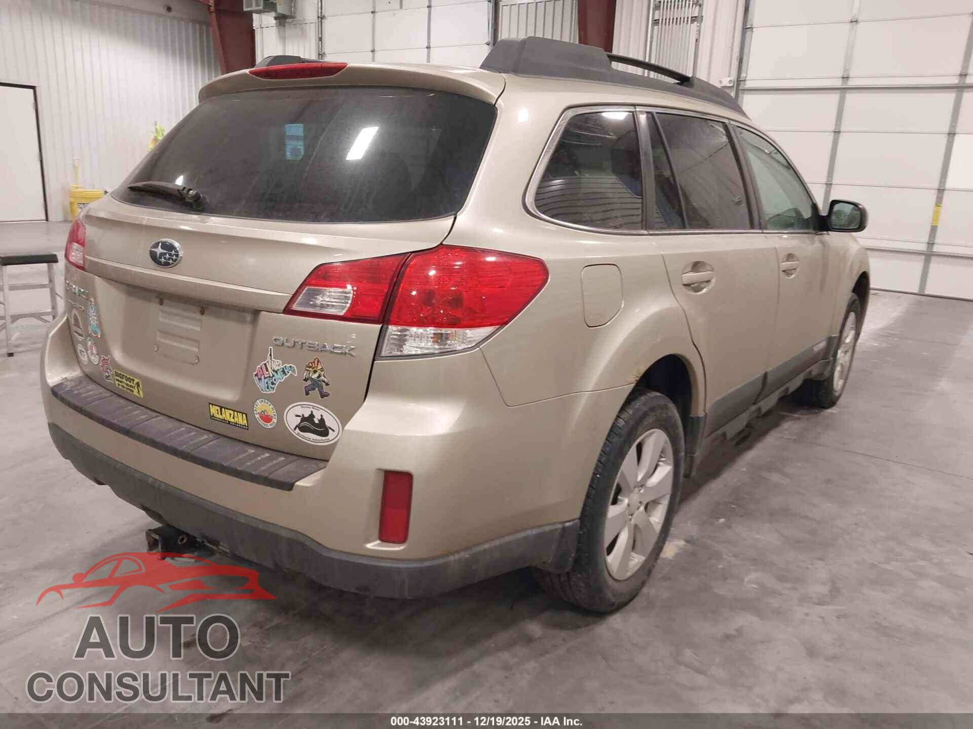 SUBARU OUTBACK 2010 - 4S4BRCCC7A3349769