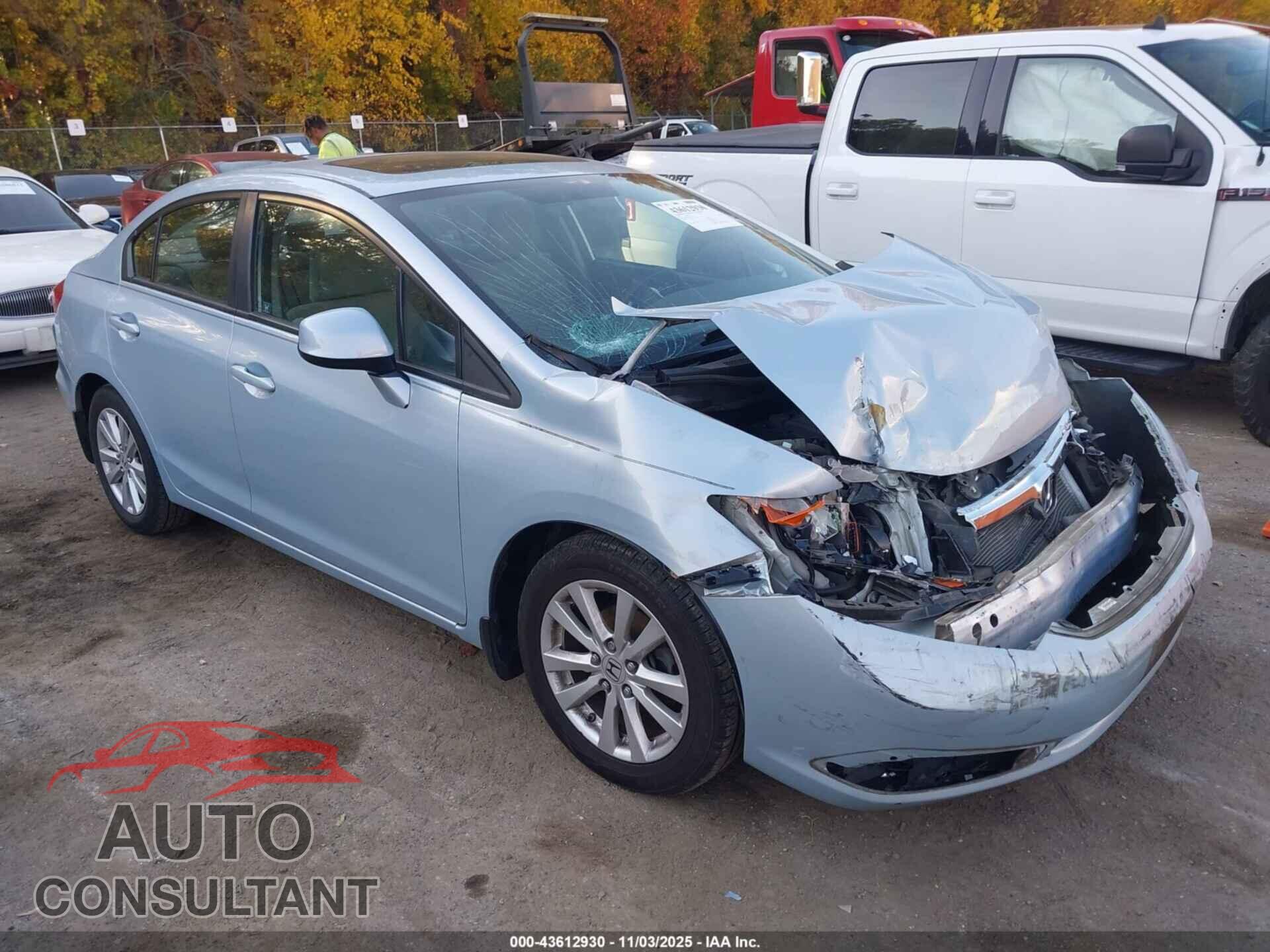 HONDA CIVIC 2012 - 19XFB2F80CE336031