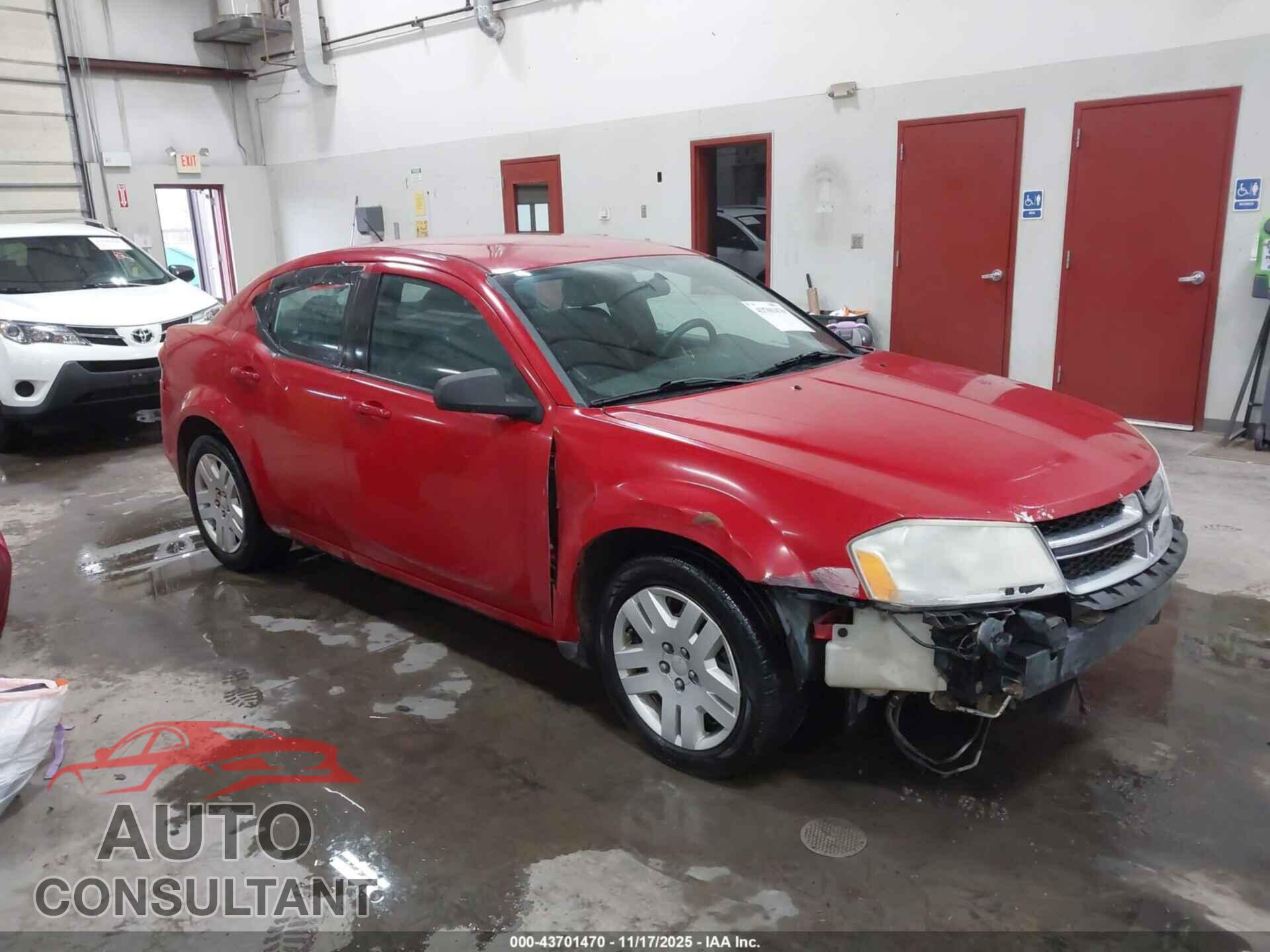 DODGE AVENGER 2012 - 1C3CDZAB5CN294562