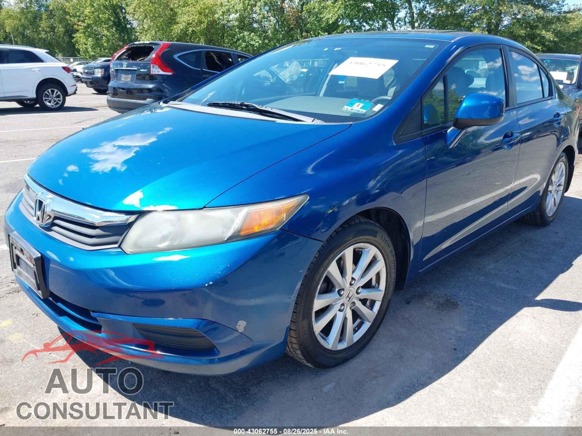 HONDA CIVIC 2012 - 19XFB2F81CE367613