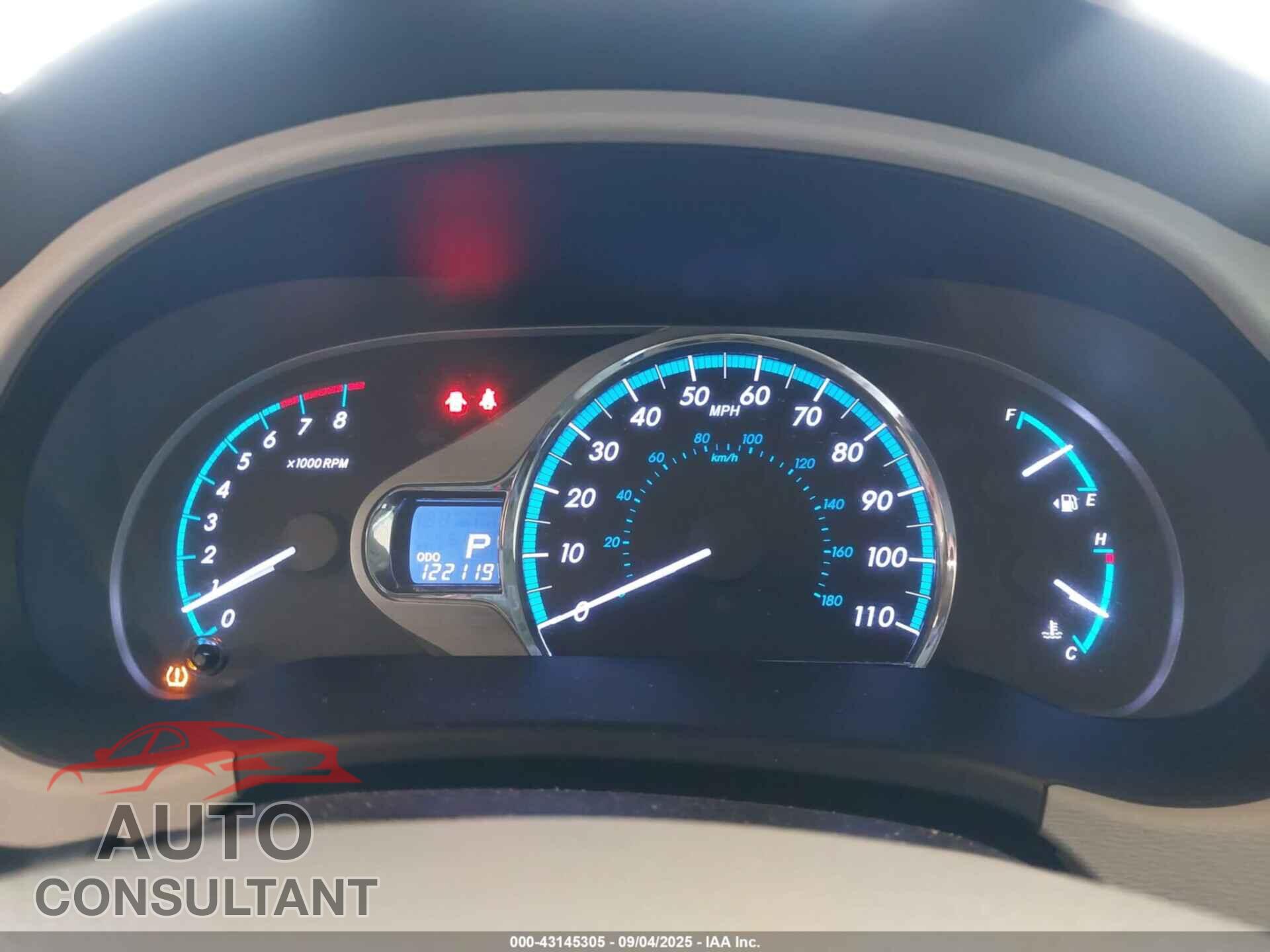 TOYOTA SIENNA 2012 - 5TDYK3DC2CS217876