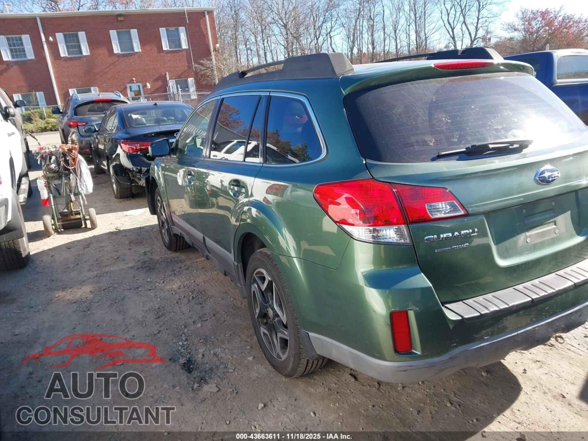 SUBARU OUTBACK 2013 - 4S4BRBAC3D3317791