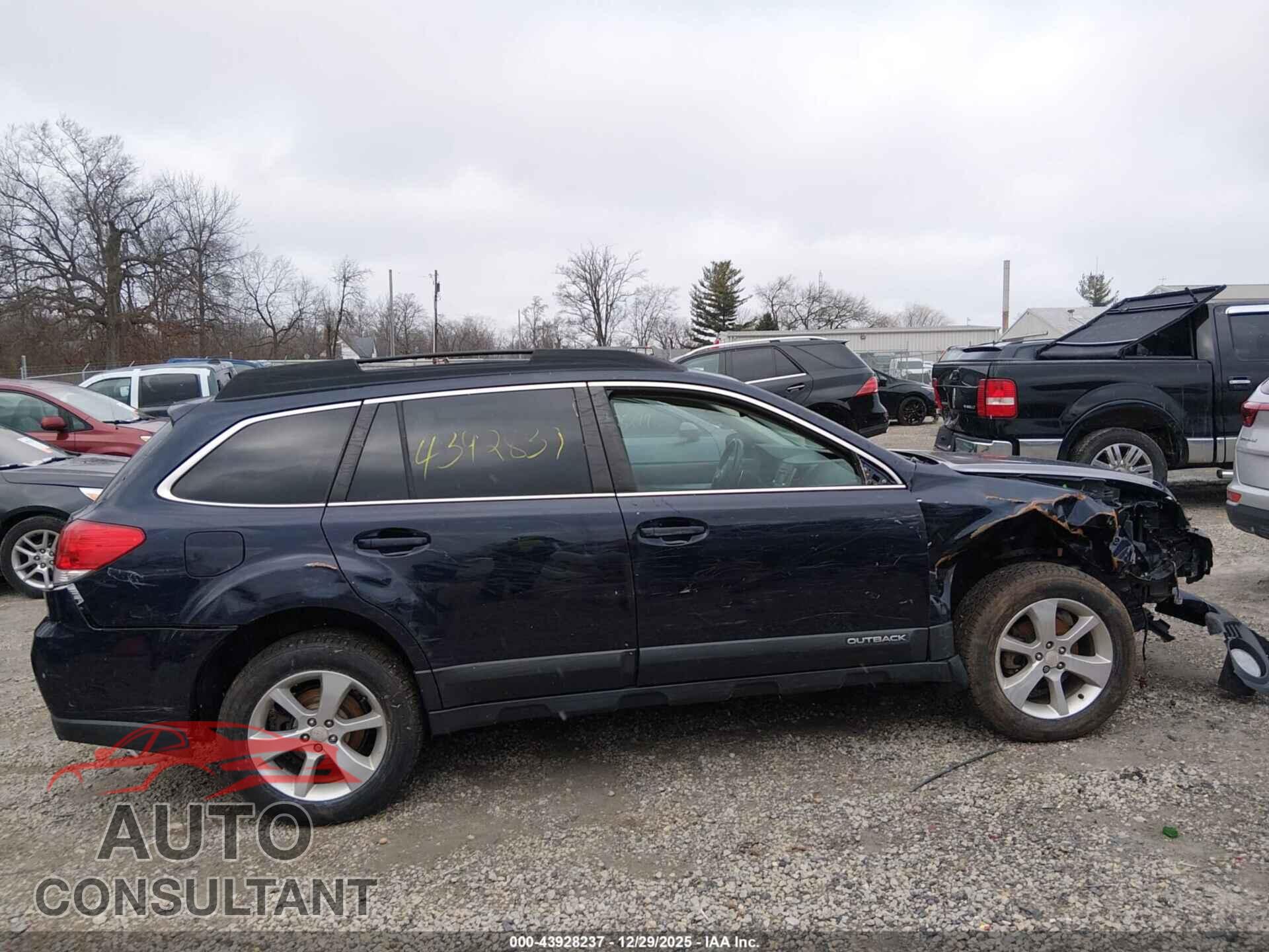 SUBARU OUTBACK 2014 - 4S4BRCCC6E3247305