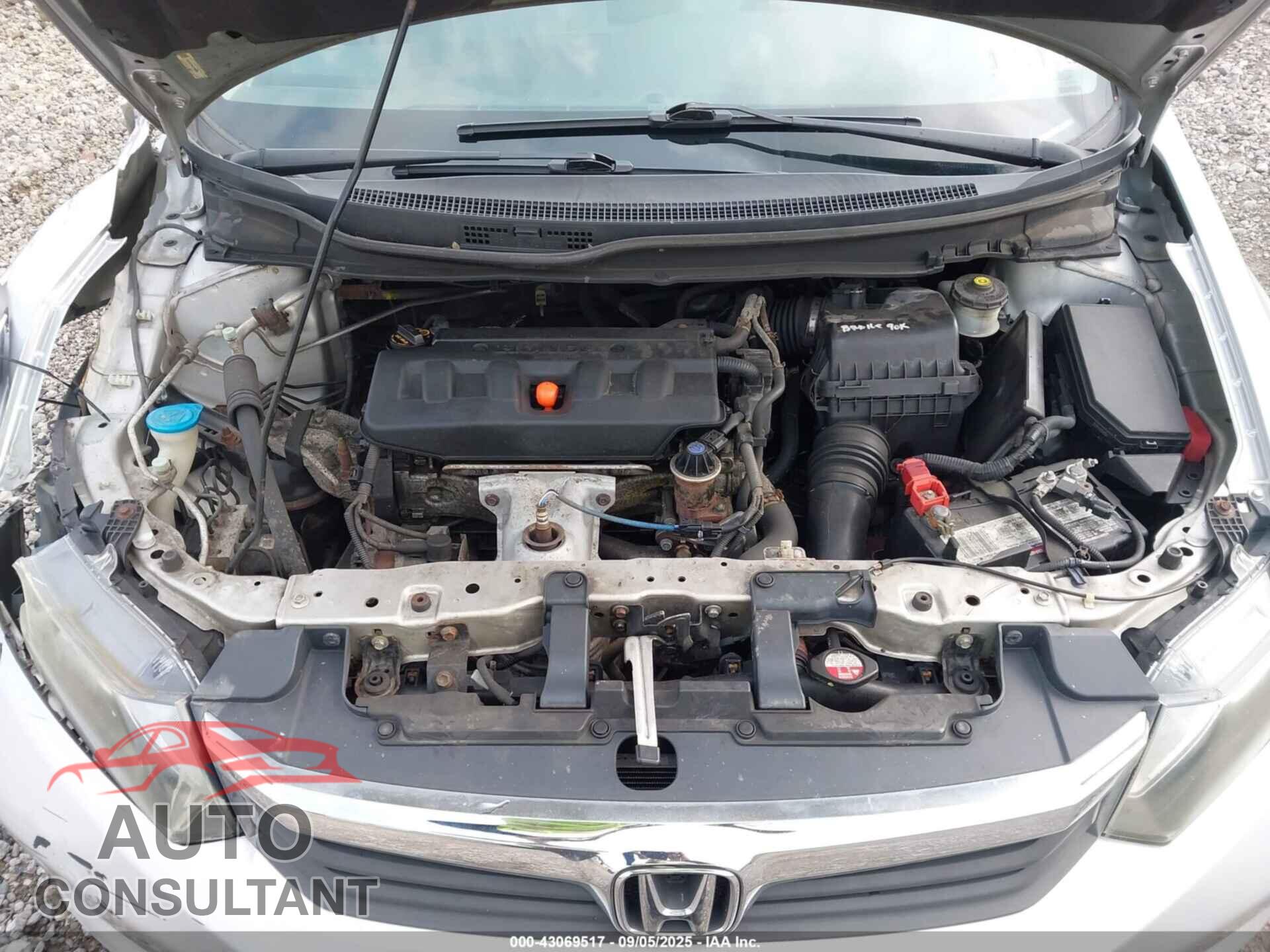 HONDA CIVIC 2012 - 19XFB2F59CE352346