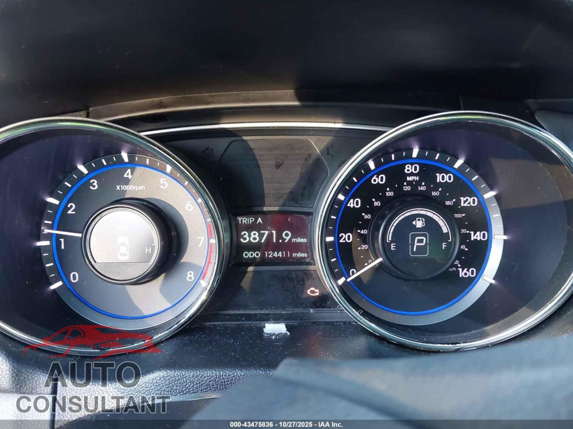 HYUNDAI SONATA 2013 - 5NPEB4AC9DH676407