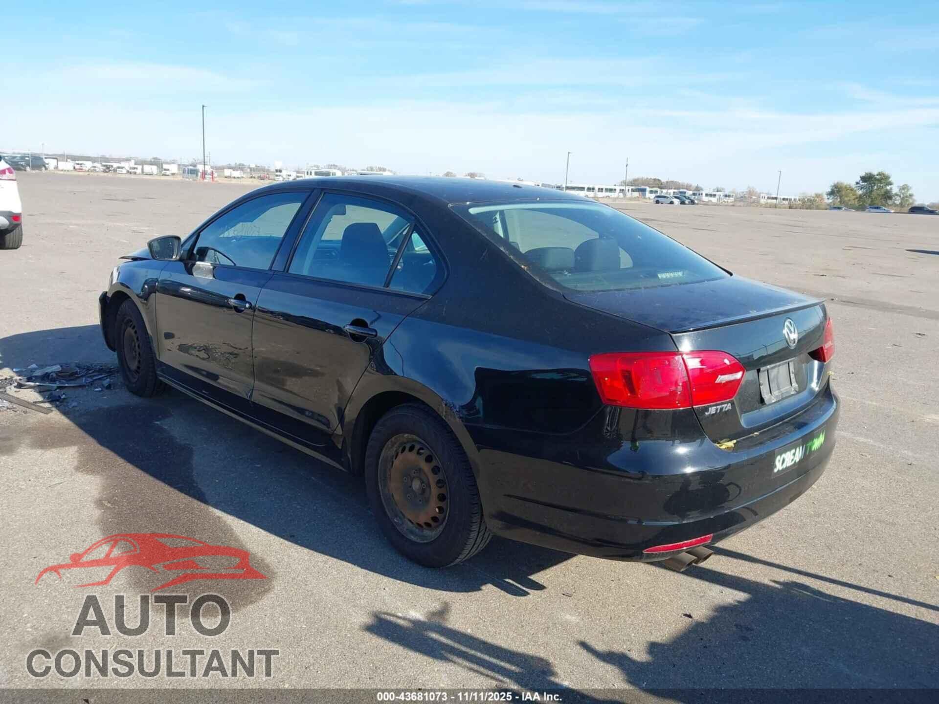 VOLKSWAGEN JETTA 2012 - 3VW2K7AJ9CM420194