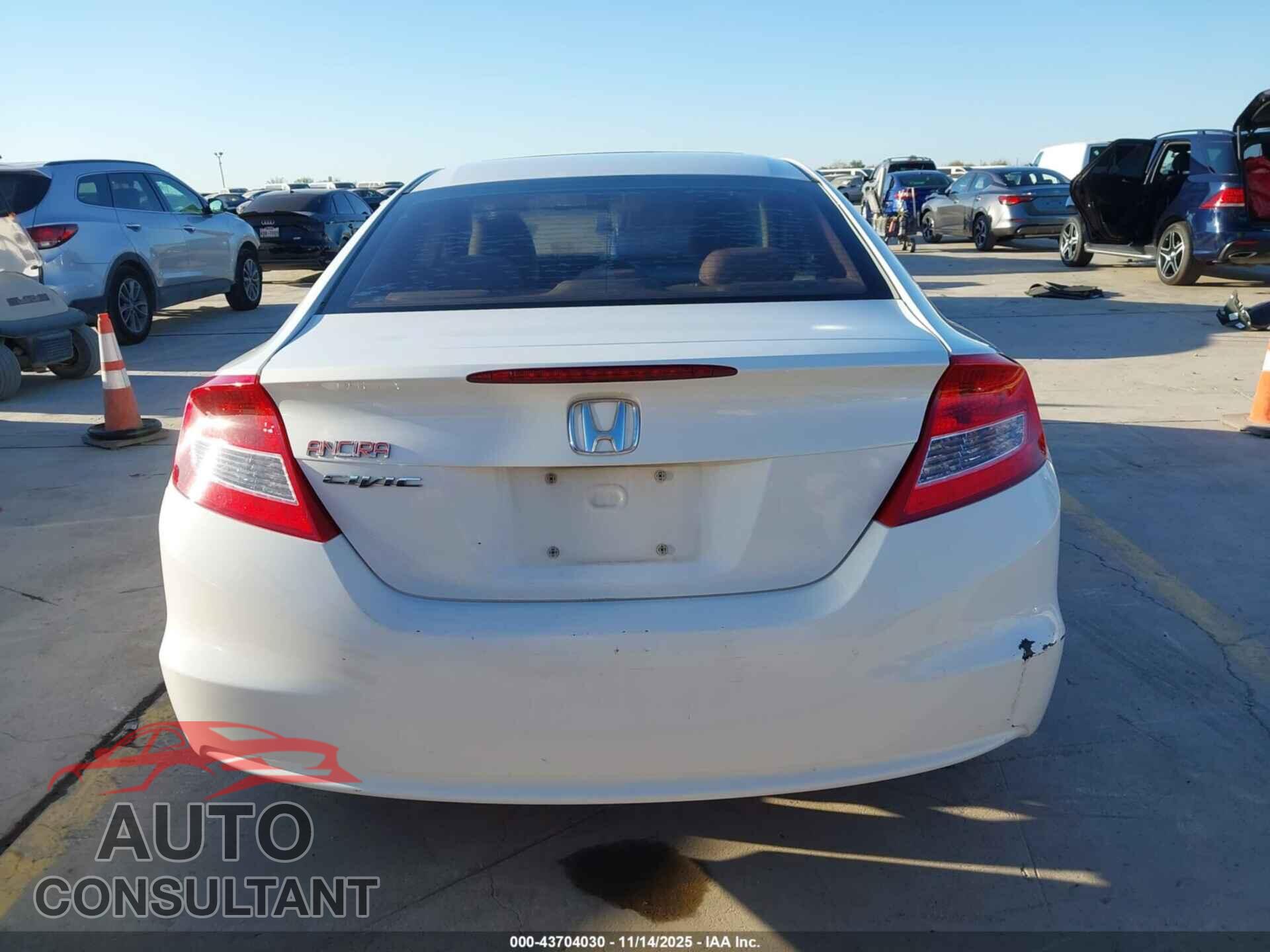 HONDA CIVIC 2012 - 2HGFG3B87CH537914