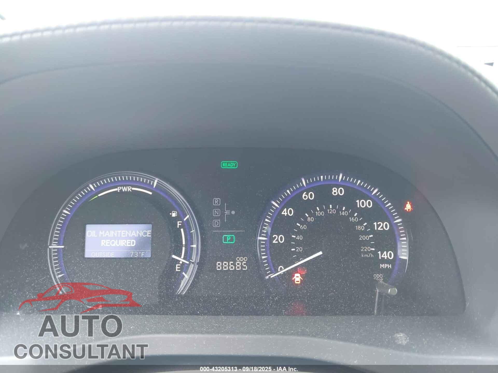 LEXUS HS 250H 2010 - JTHBB1BA1A2020406