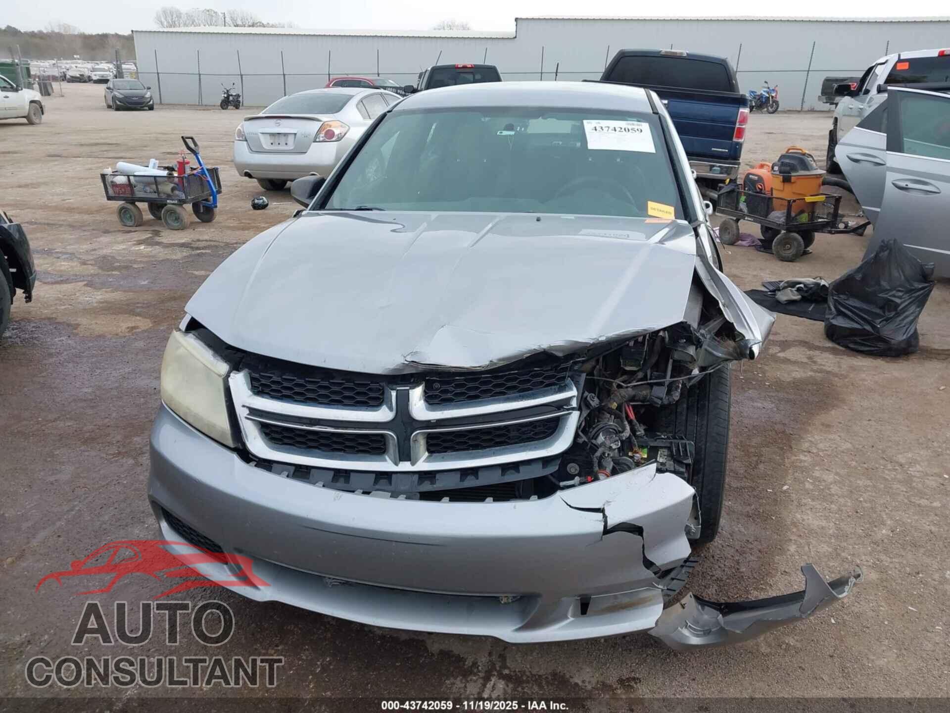 DODGE AVENGER 2013 - 1C3CDZAB1DN680686