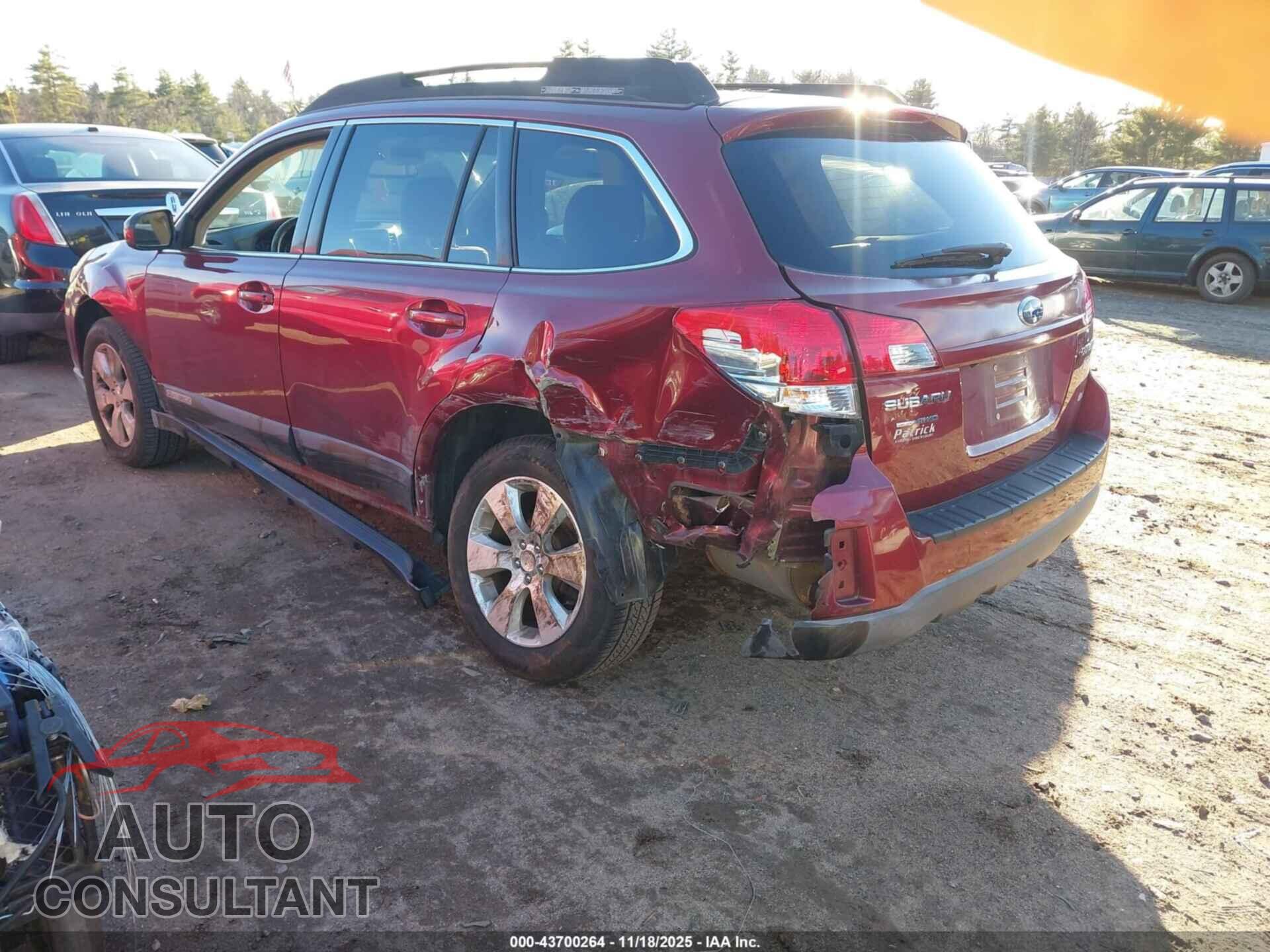 SUBARU OUTBACK 2011 - 4S4BRBGC5B3361344