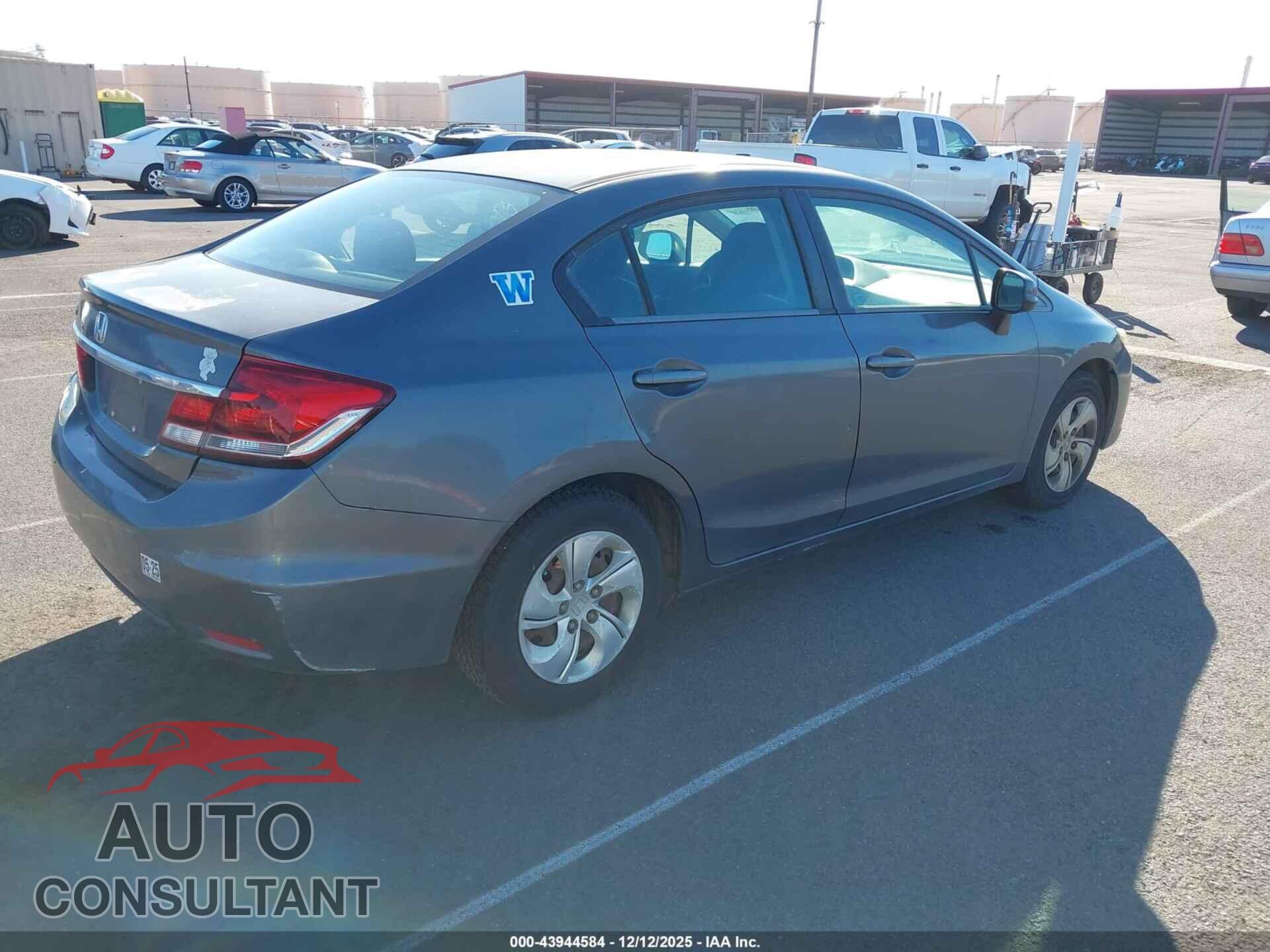 HONDA CIVIC 2013 - 2HGFB2F5XDH520552