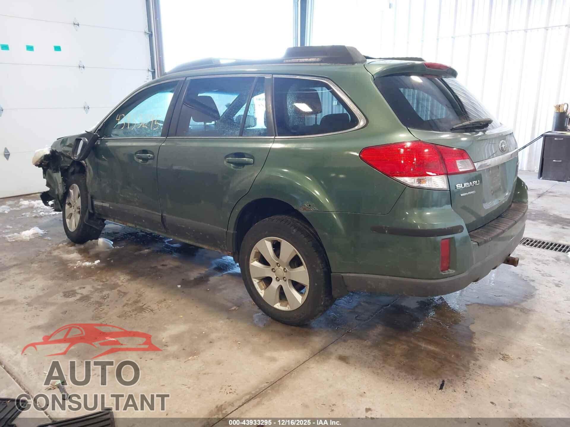 SUBARU OUTBACK 2010 - 4S4BRBCC4A1323975