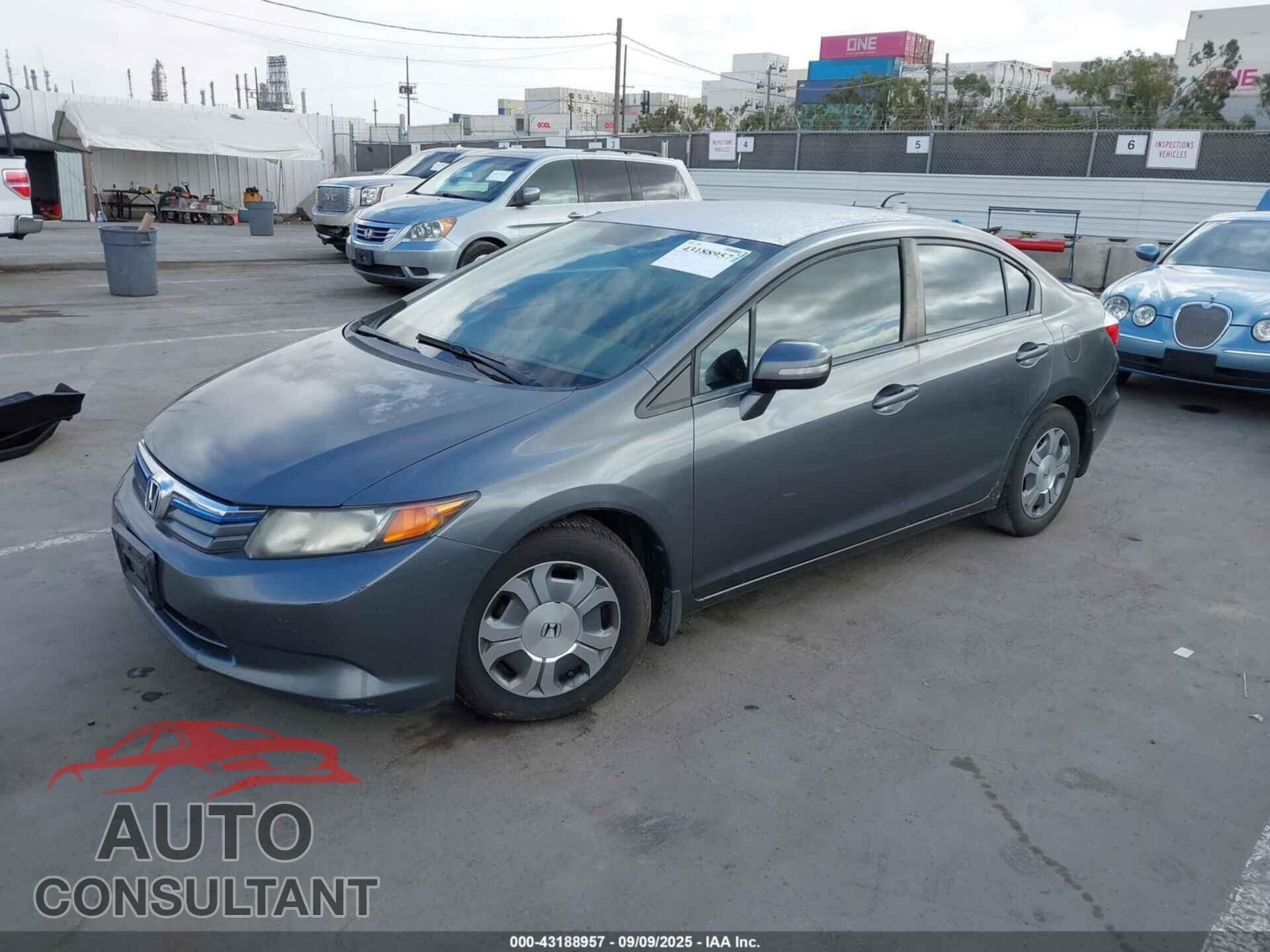 HONDA CIVIC HYBRID 2012 - JHMFB4F21CS005252