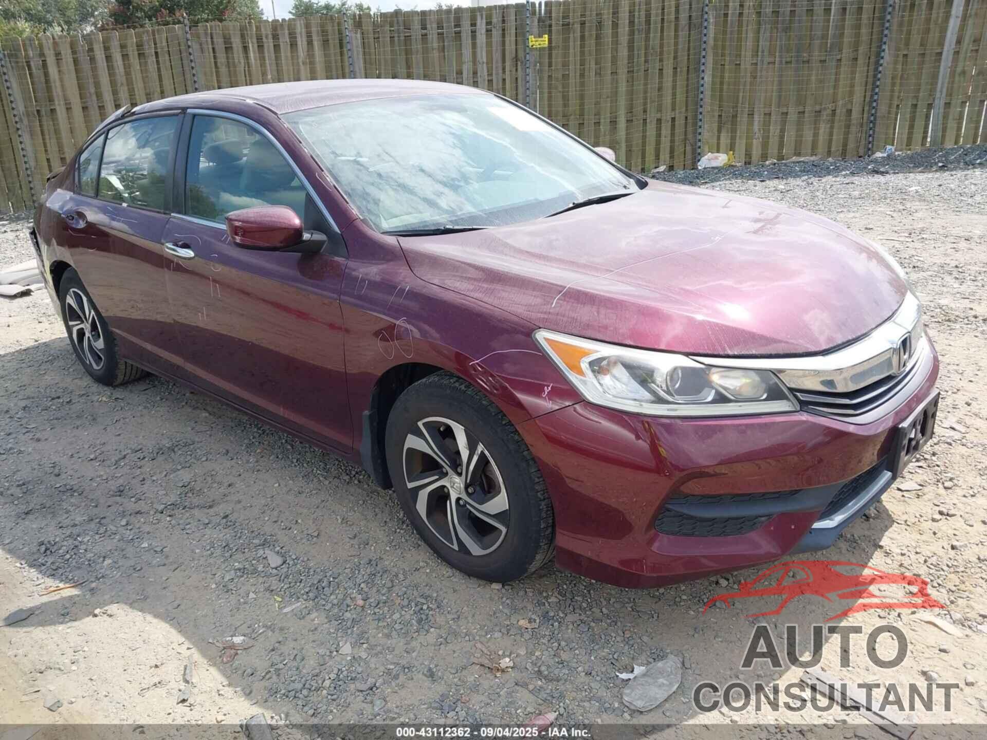 HONDA ACCORD 2016 - 1HGCR2F31GA105135