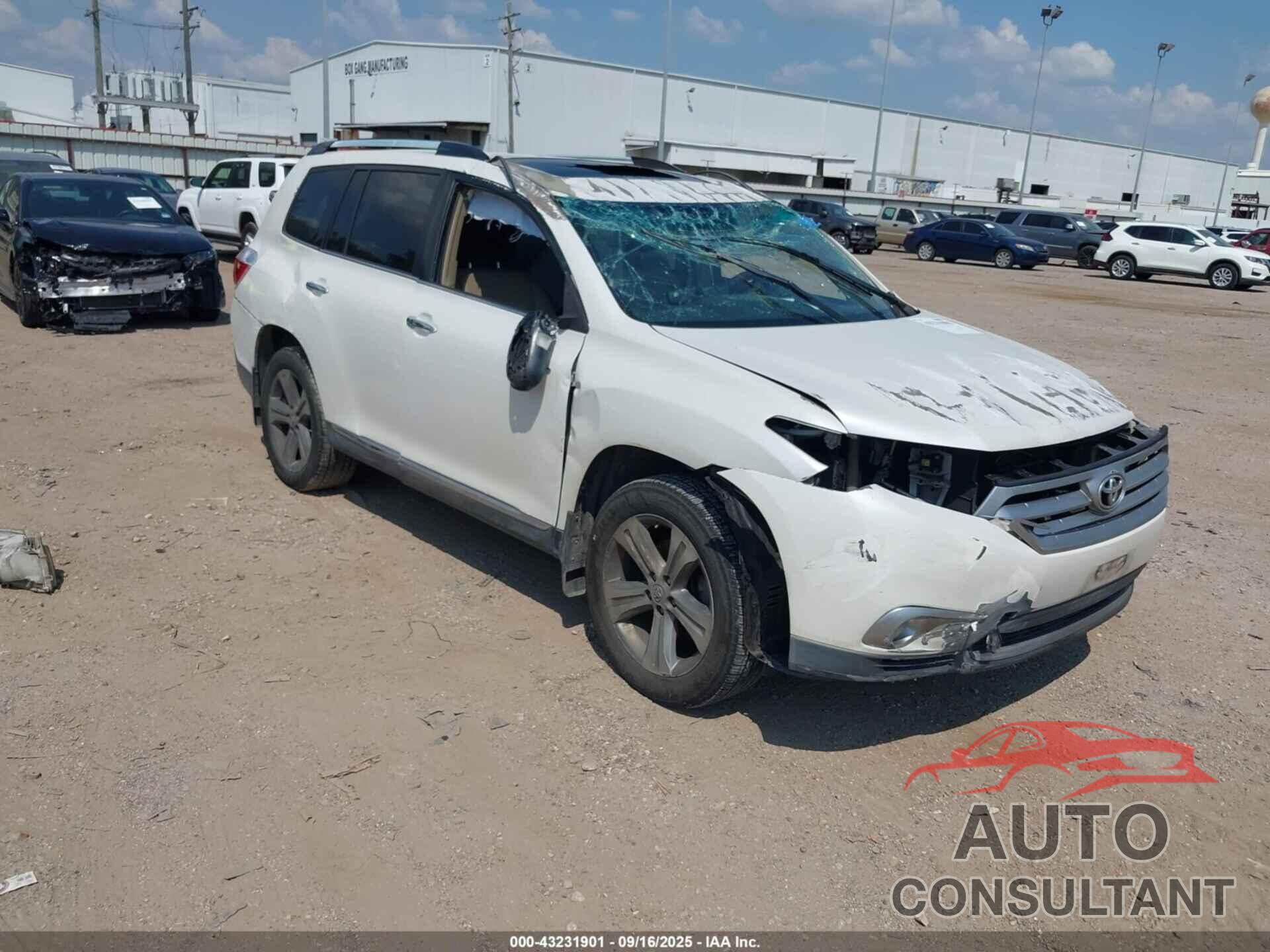 TOYOTA HIGHLANDER 2011 - 5TDDK3EH0BS054541