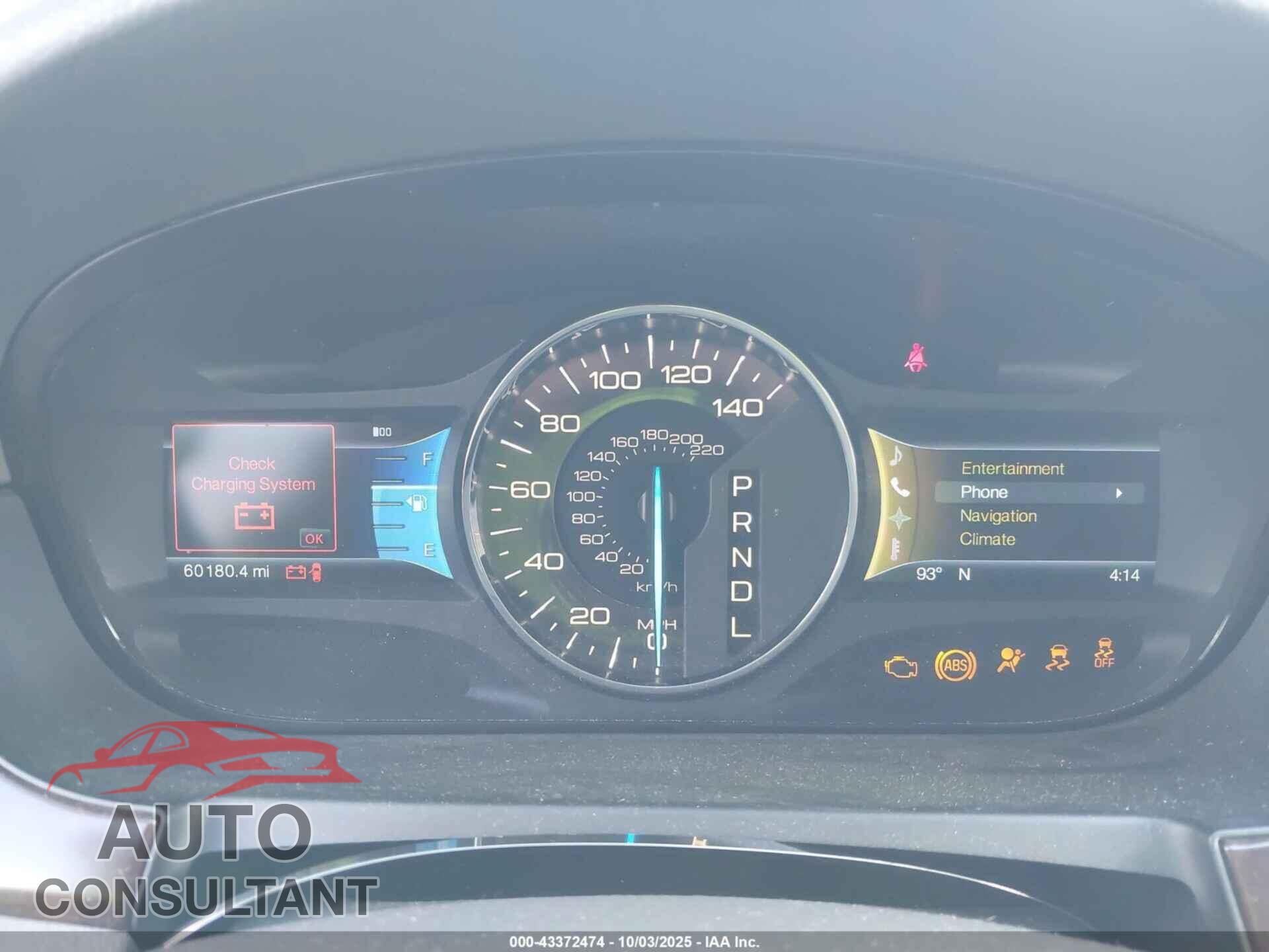 FORD EDGE 2012 - 2FMDK3K97CBA69520