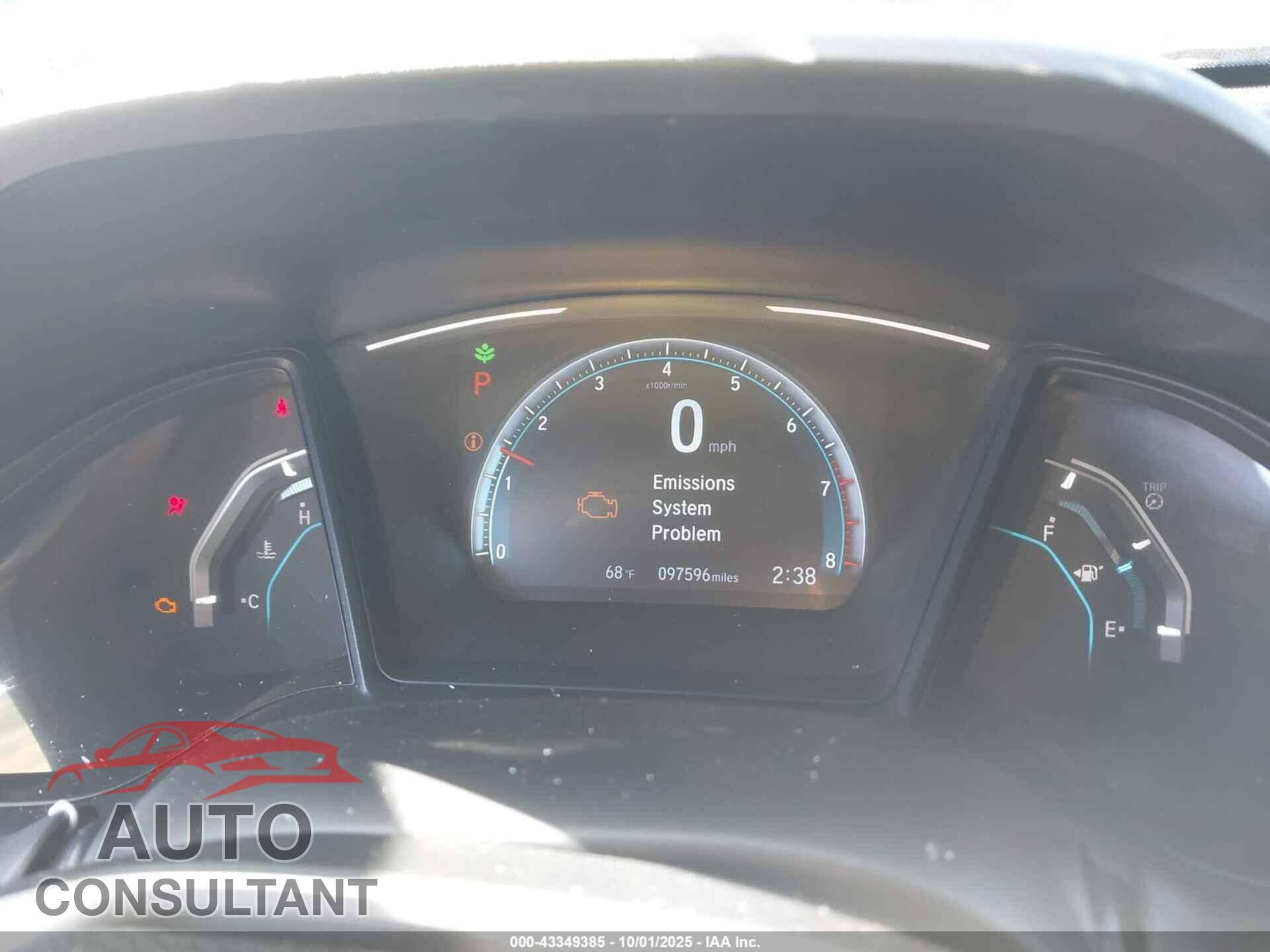 HONDA CIVIC 2019 - 2HGFC2F67KH558582