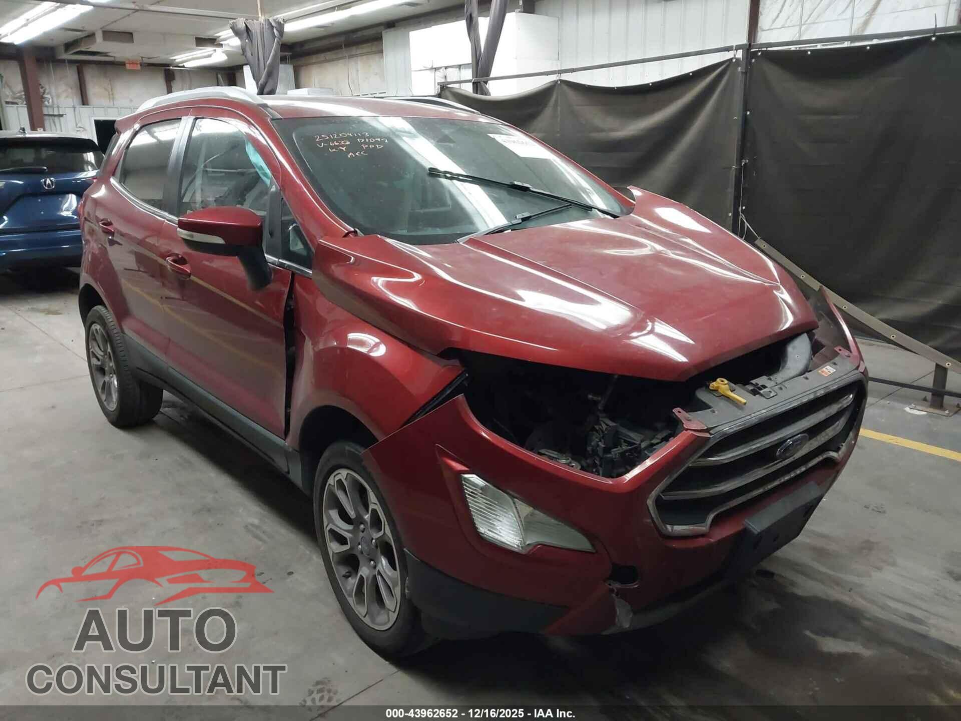 FORD ECOSPORT 2021 - MAJ6S3KL8MC406633