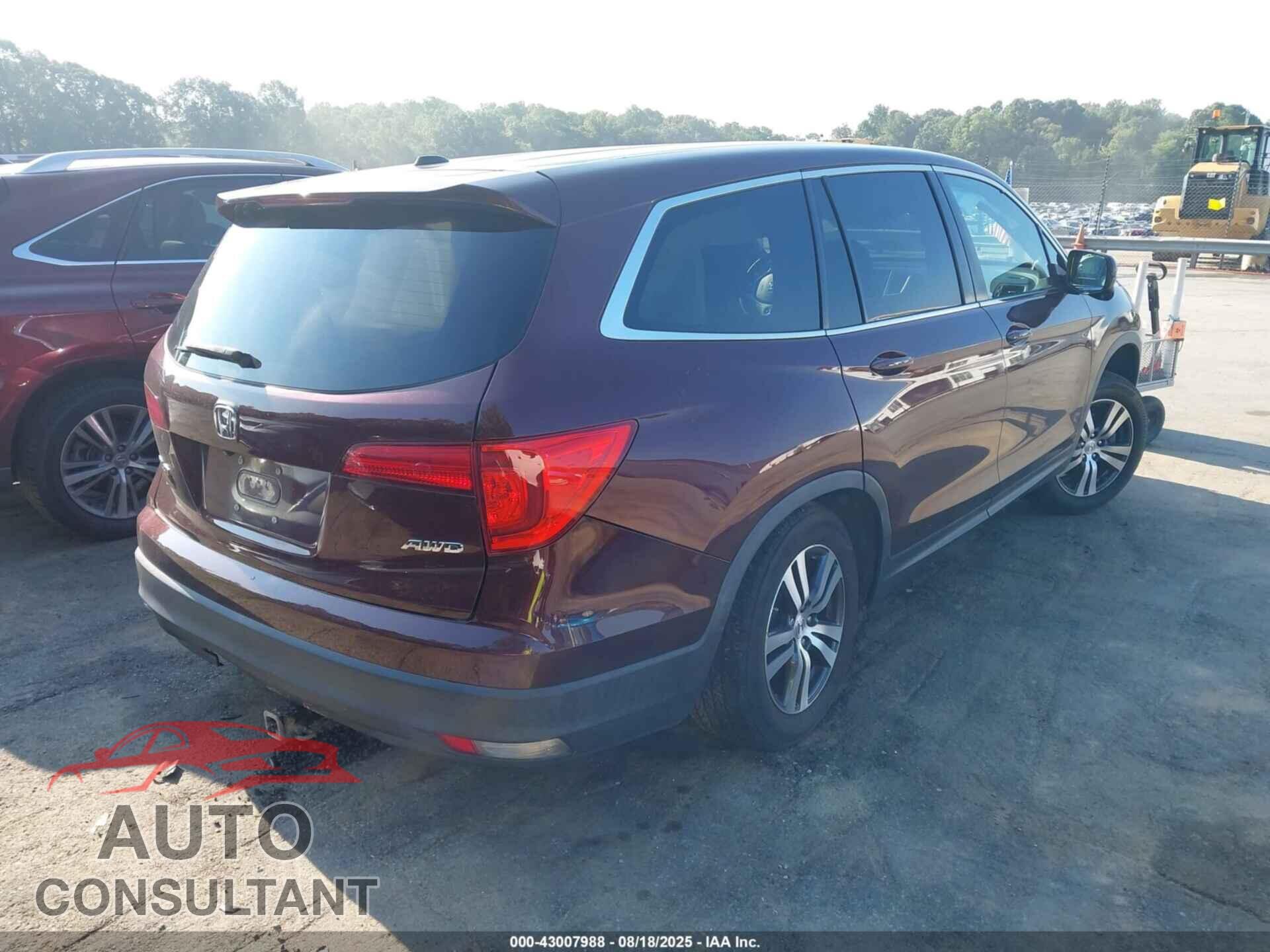 HONDA PILOT 2017 - 5FNYF6H38HB079627