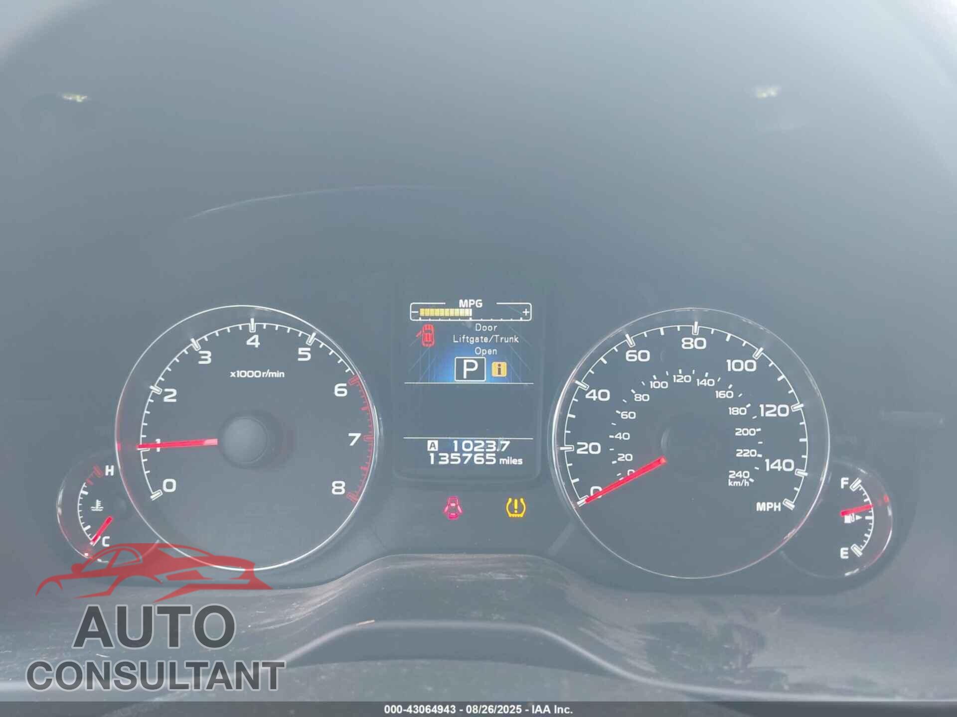 SUBARU OUTBACK 2013 - 4S4BRBSC7D3316691