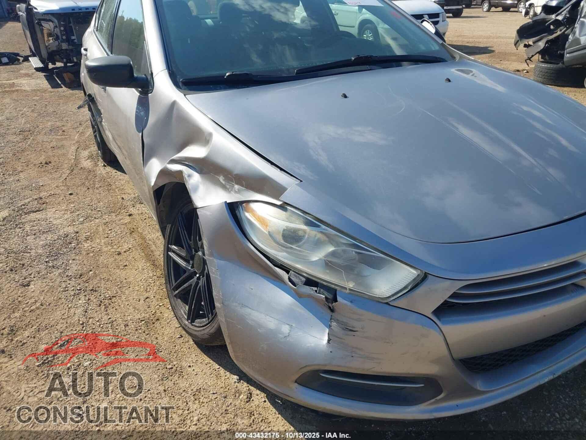 DODGE DART 2016 - 1C3CDFAA7GD644310
