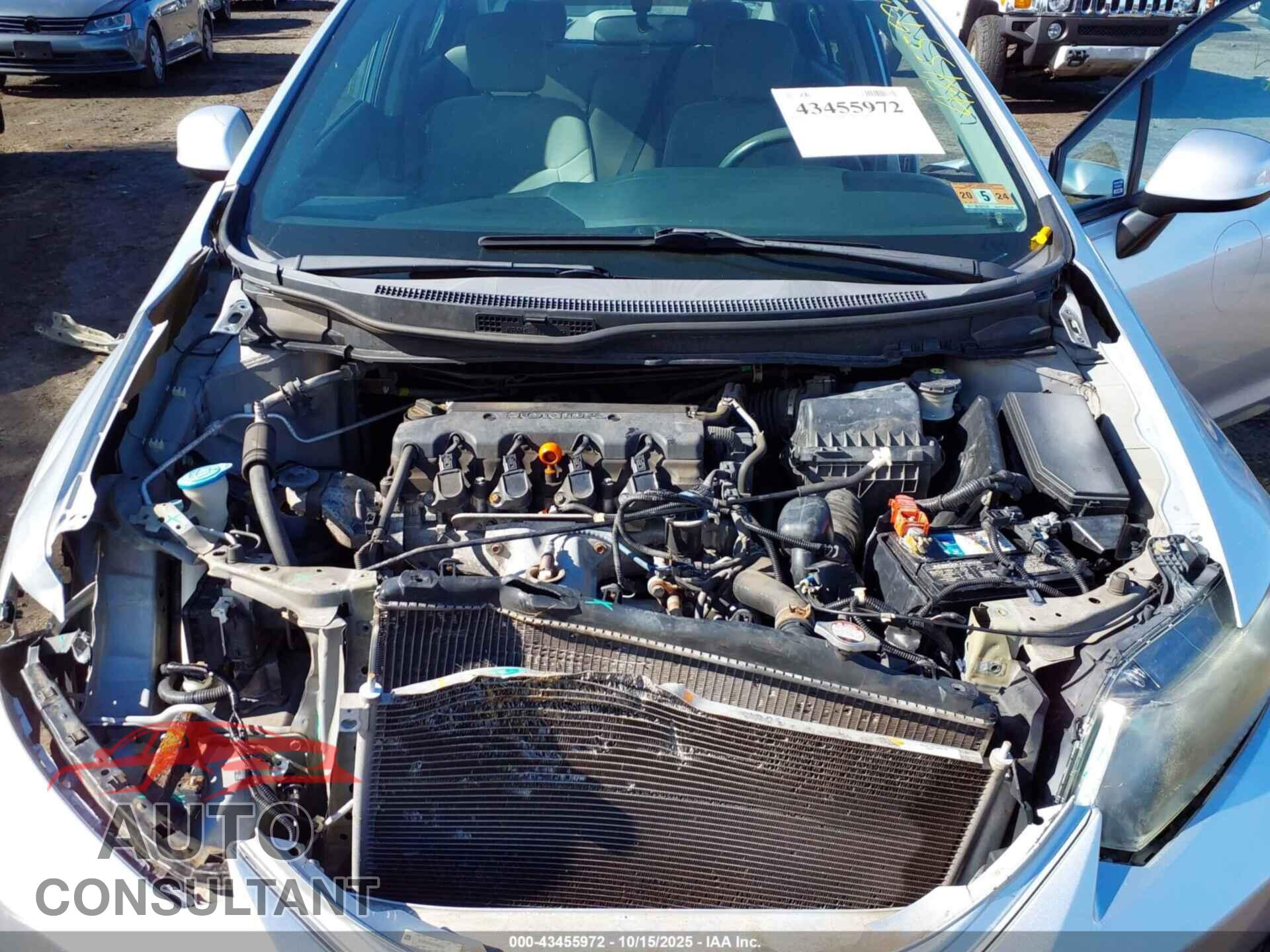 HONDA CIVIC 2013 - 2HGFB2F54DH564532