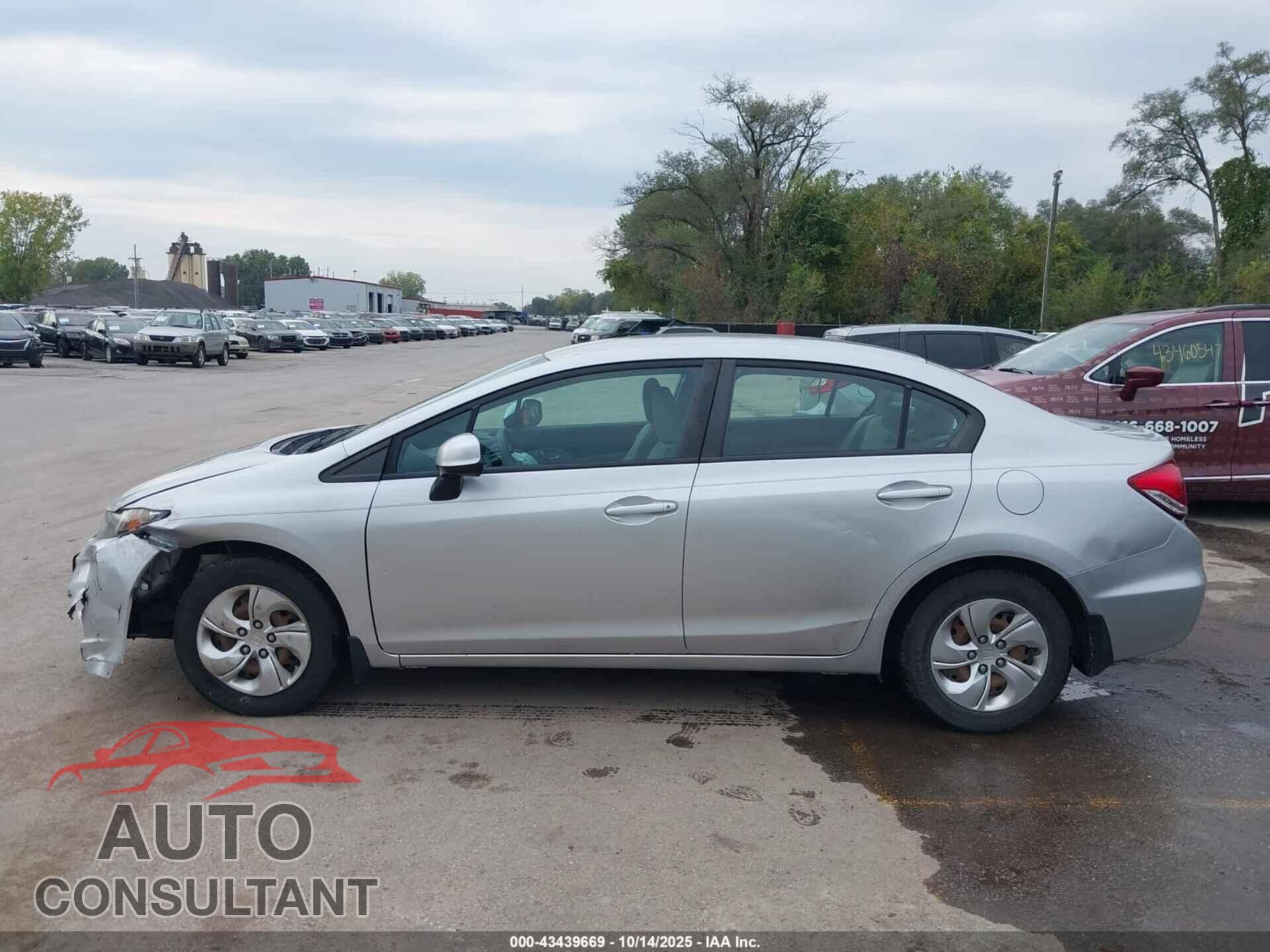 HONDA CIVIC 2013 - 19XFB2F58DE045199