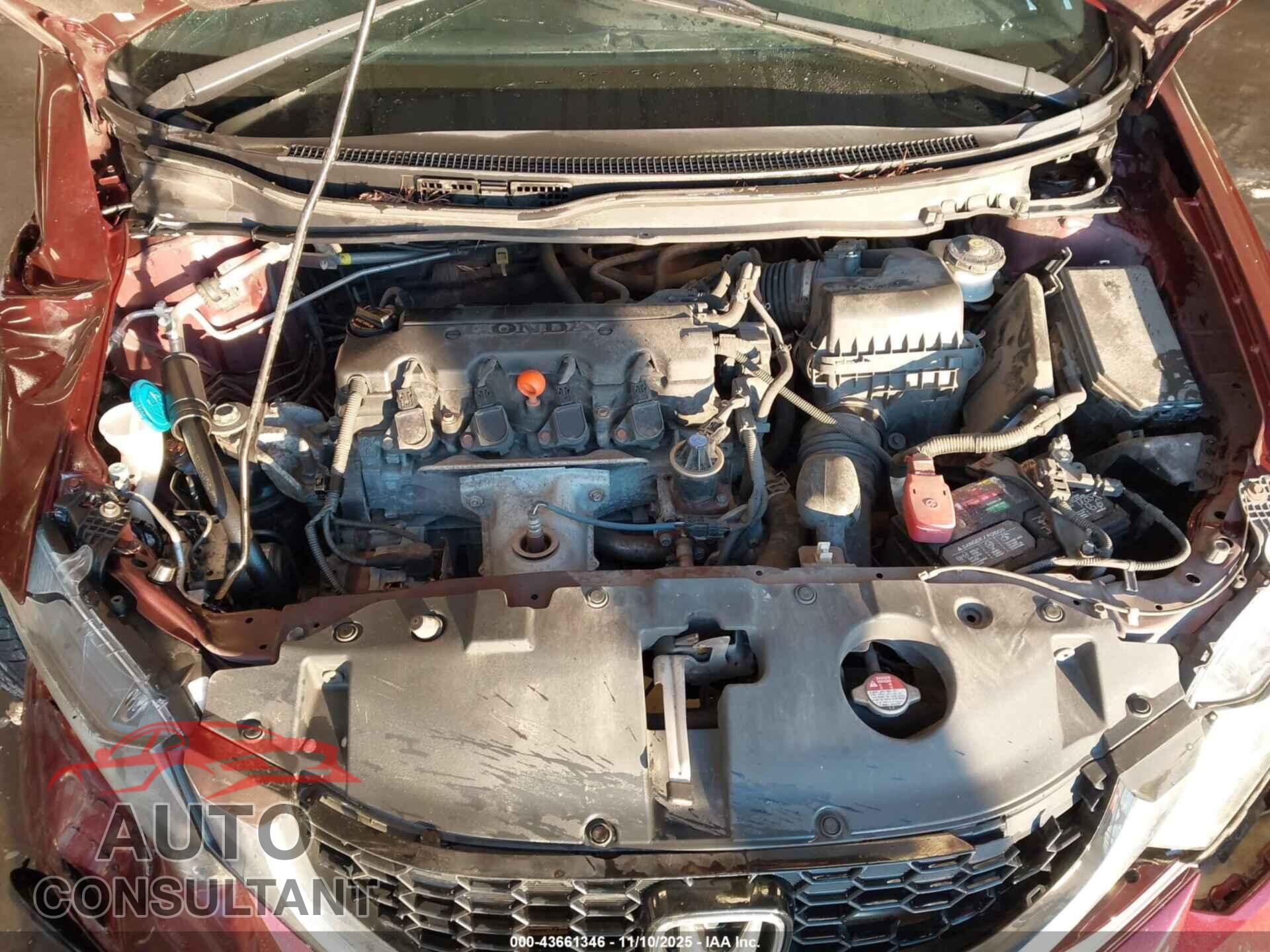HONDA CIVIC 2013 - 19XFB2F82DE035357