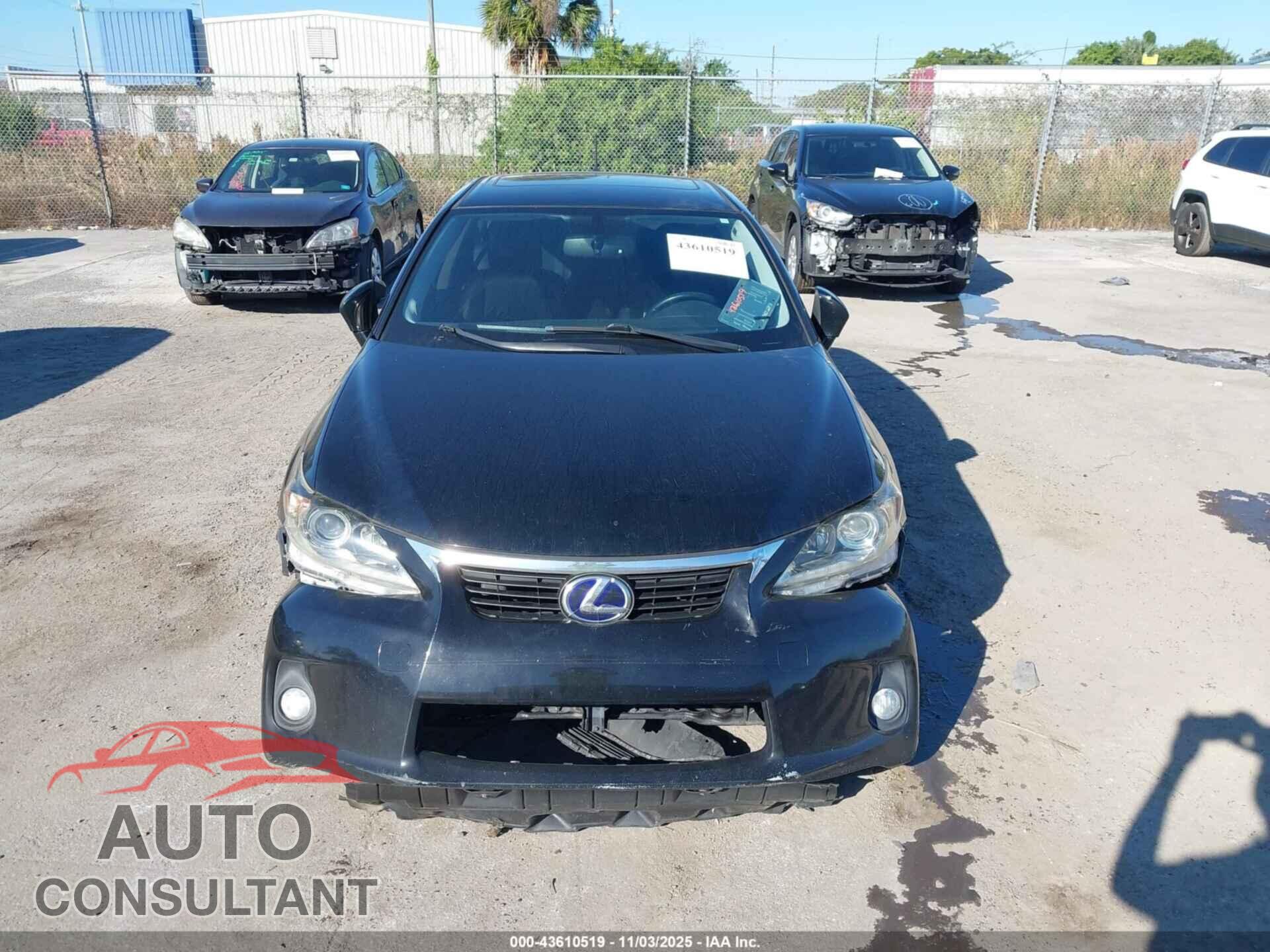 LEXUS CT 200H 2013 - JTHKD5BH4D2153566