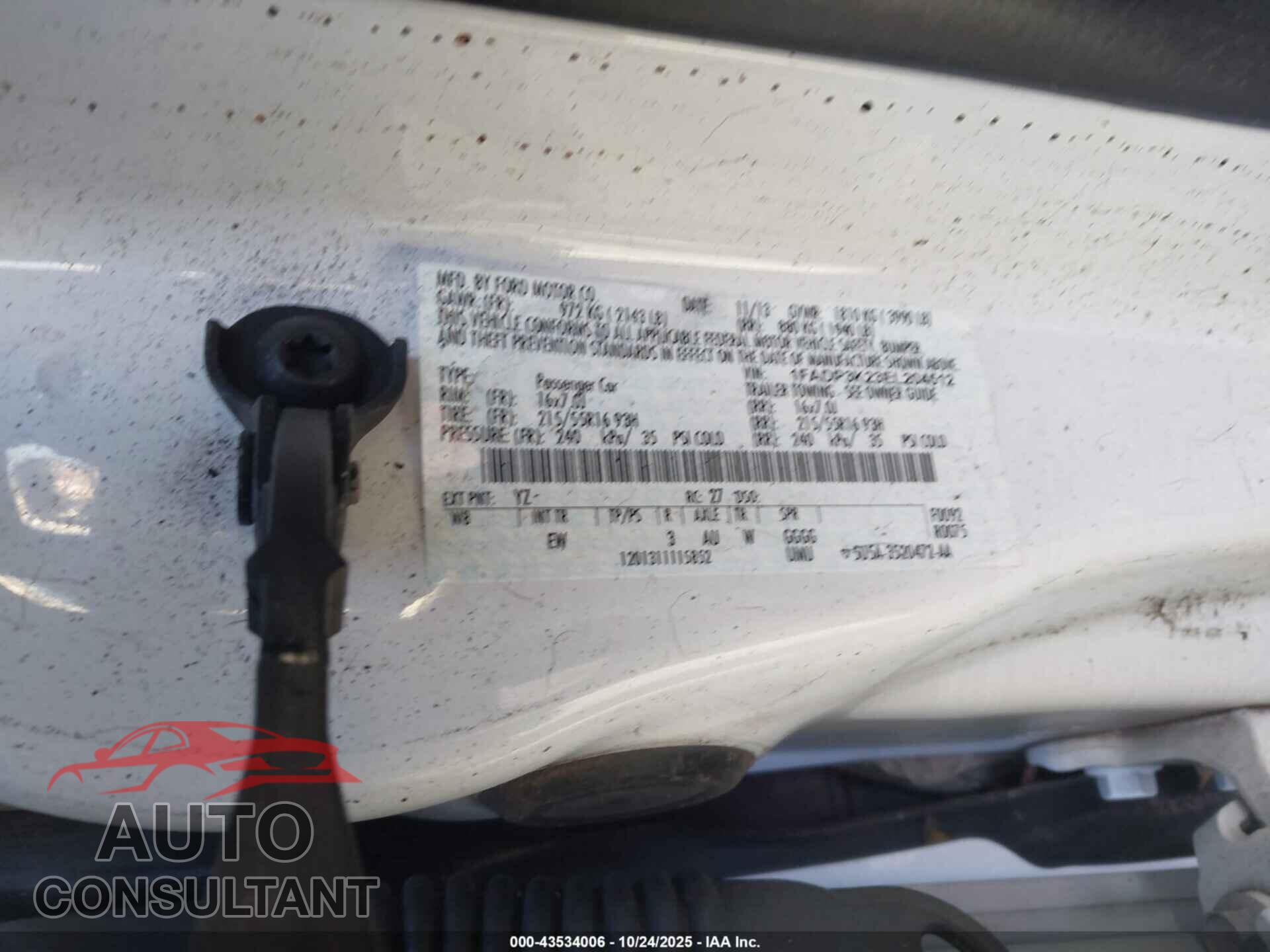 FORD FOCUS 2014 - 1FADP3K23EL204512