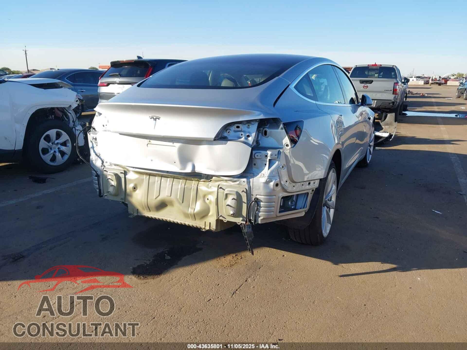 TESLA MODEL 3 2018 - 5YJ3E1EA7JF038401