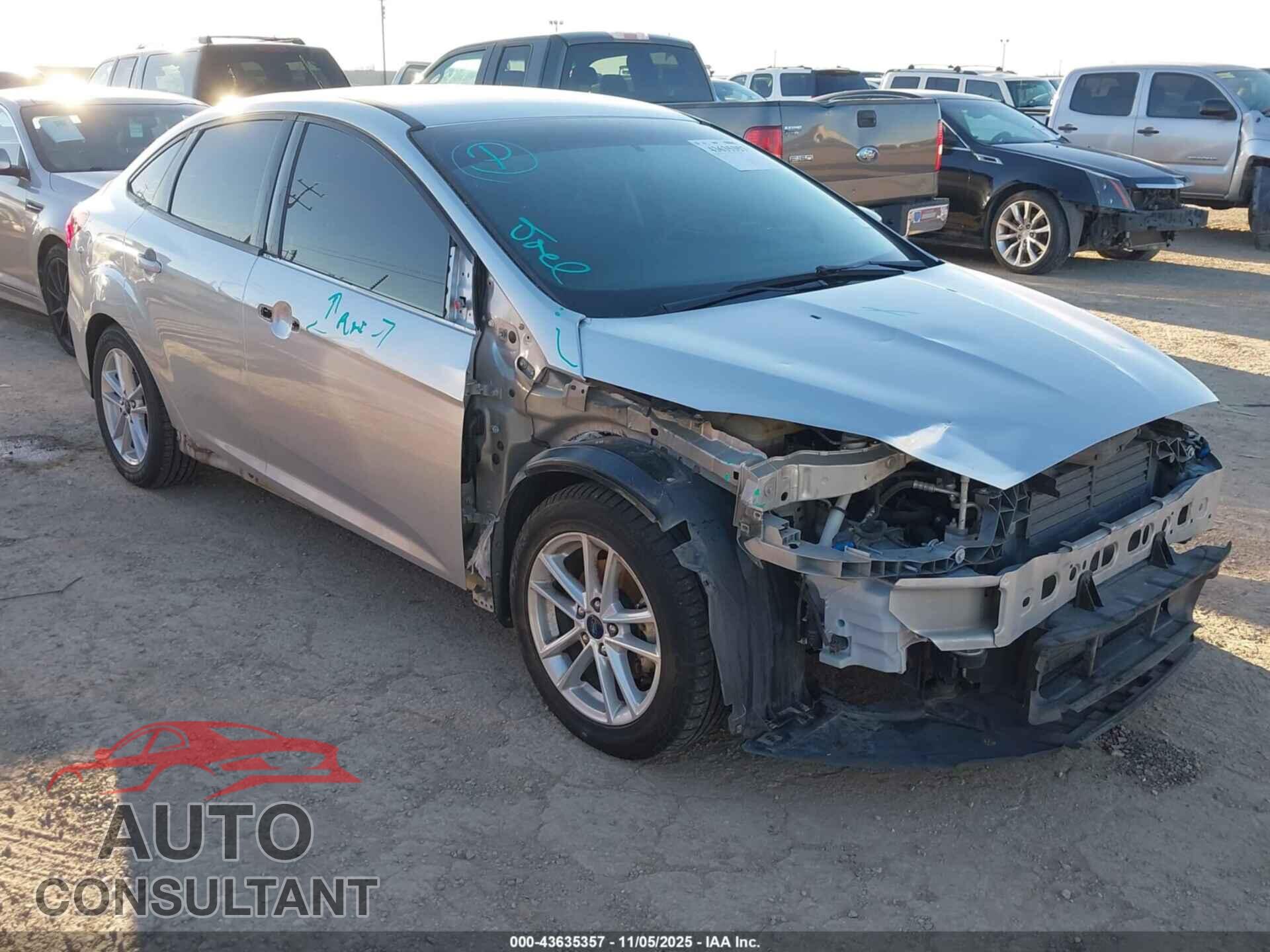 FORD FOCUS 2017 - 1FADP3F23HL309470
