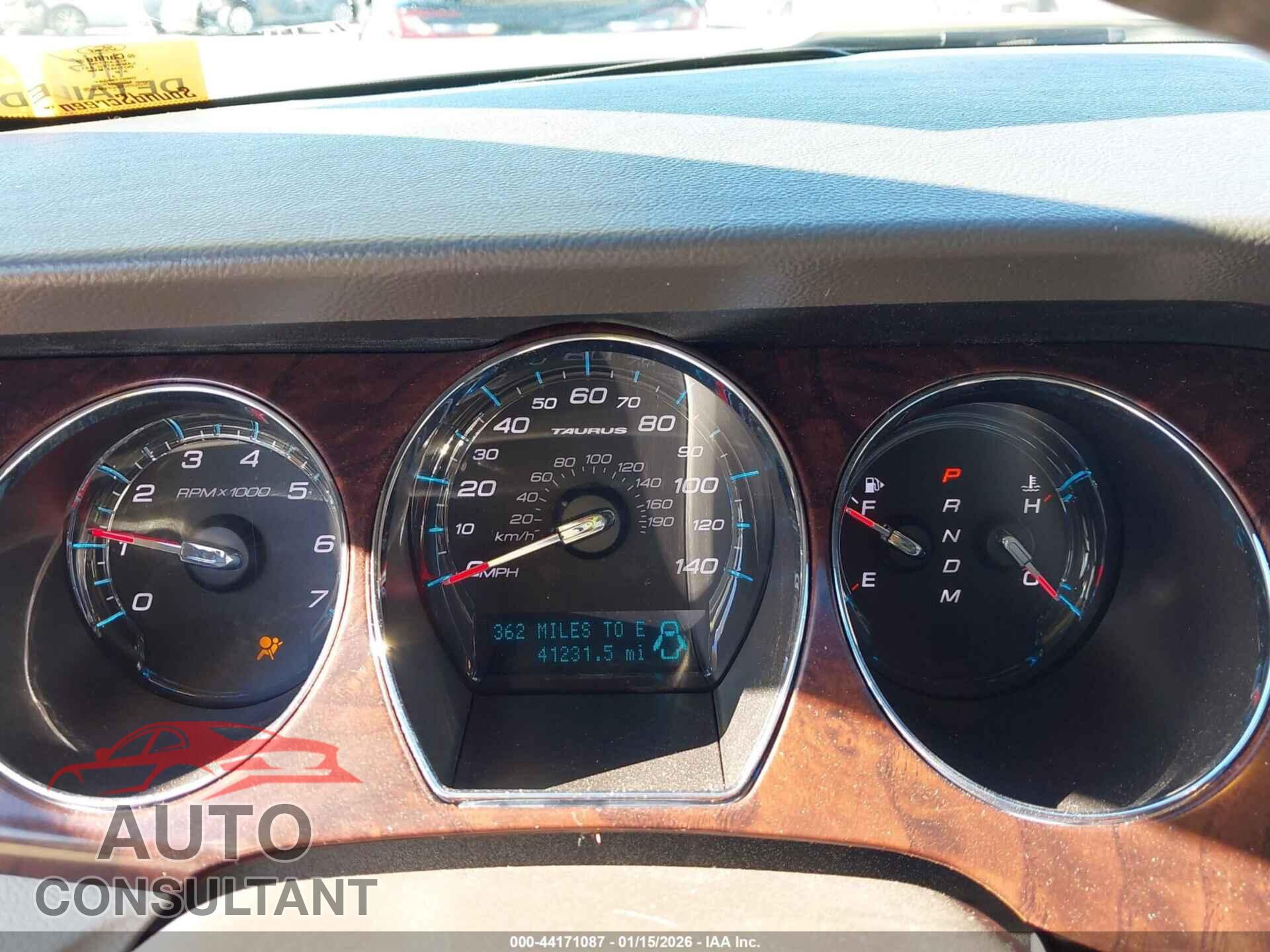 FORD TAURUS 2012 - 1FAHP2EW2CG110444