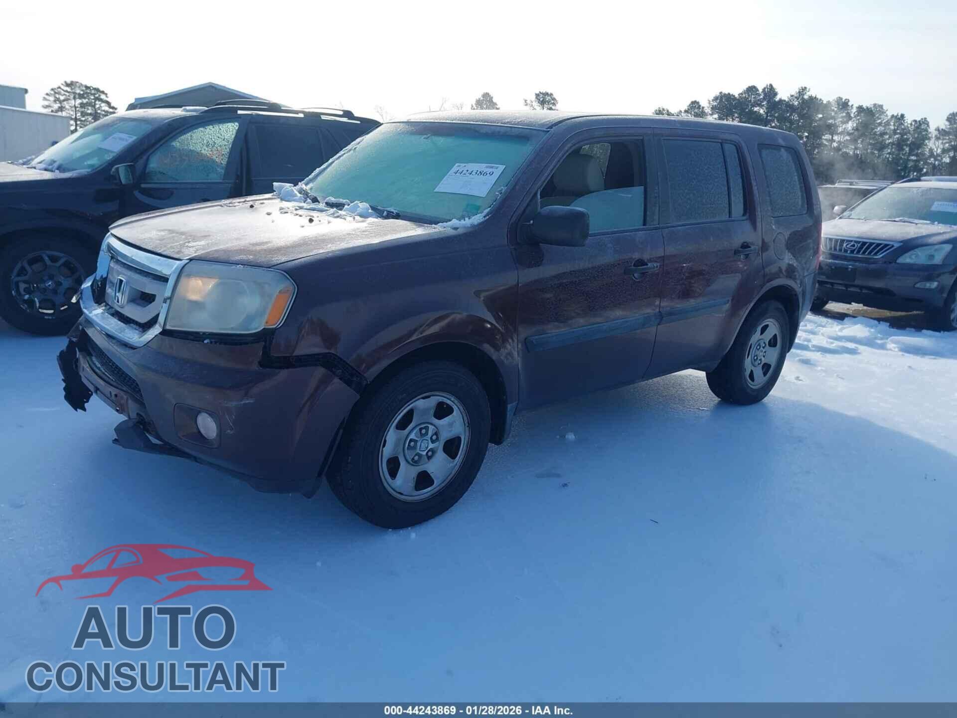 HONDA PILOT 2011 - 5FNYF4H28BB090212