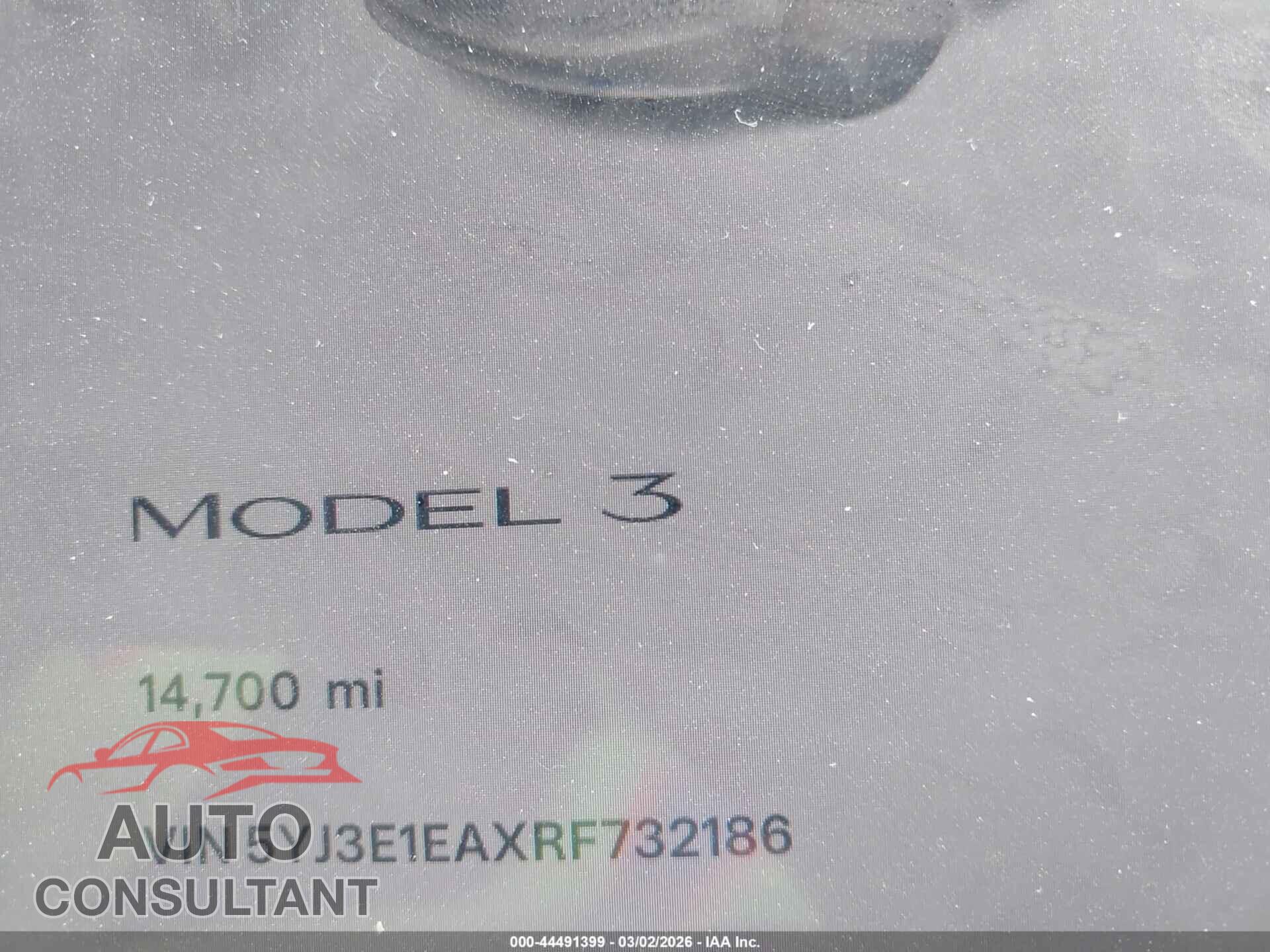 TESLA MODEL 3 2024 - 5YJ3E1EAXRF732186