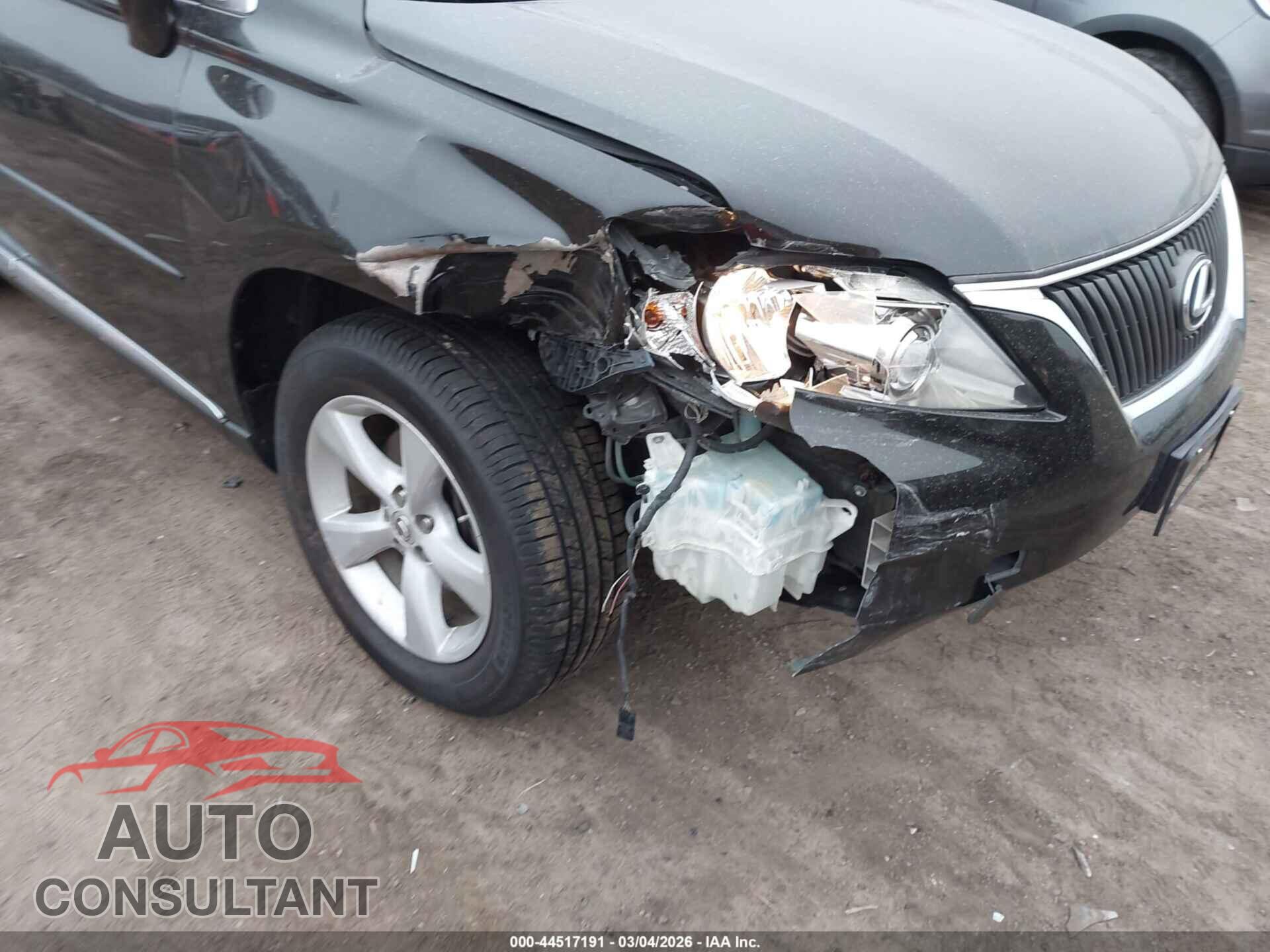 LEXUS RX 350 2012 - 2T2BK1BA6CC142390