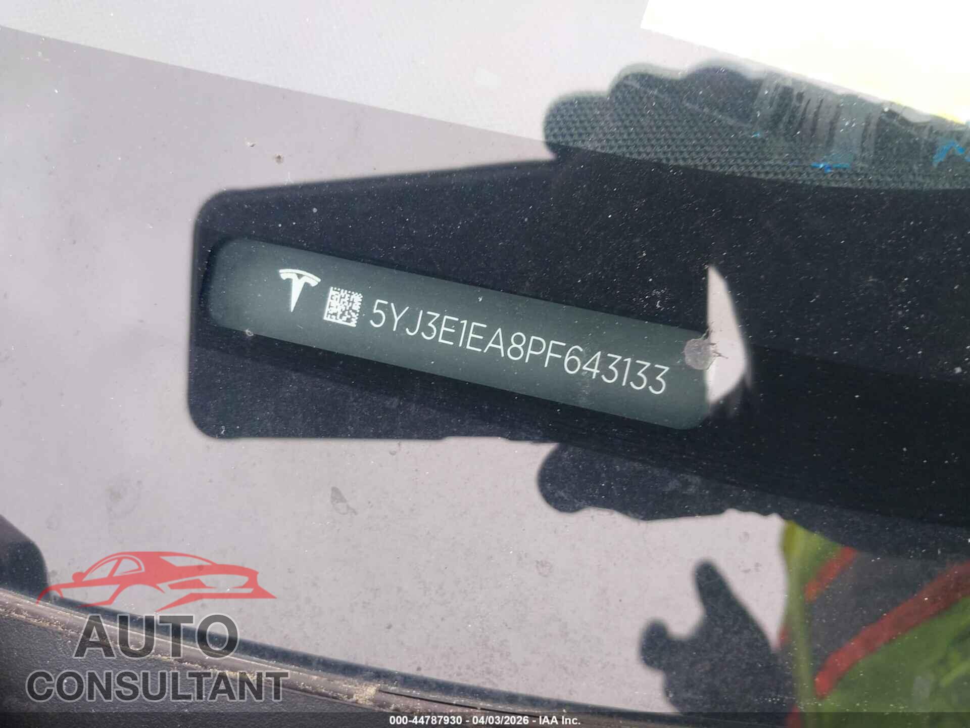 TESLA MODEL 3 2023 - 5YJ3E1EA8PF643133