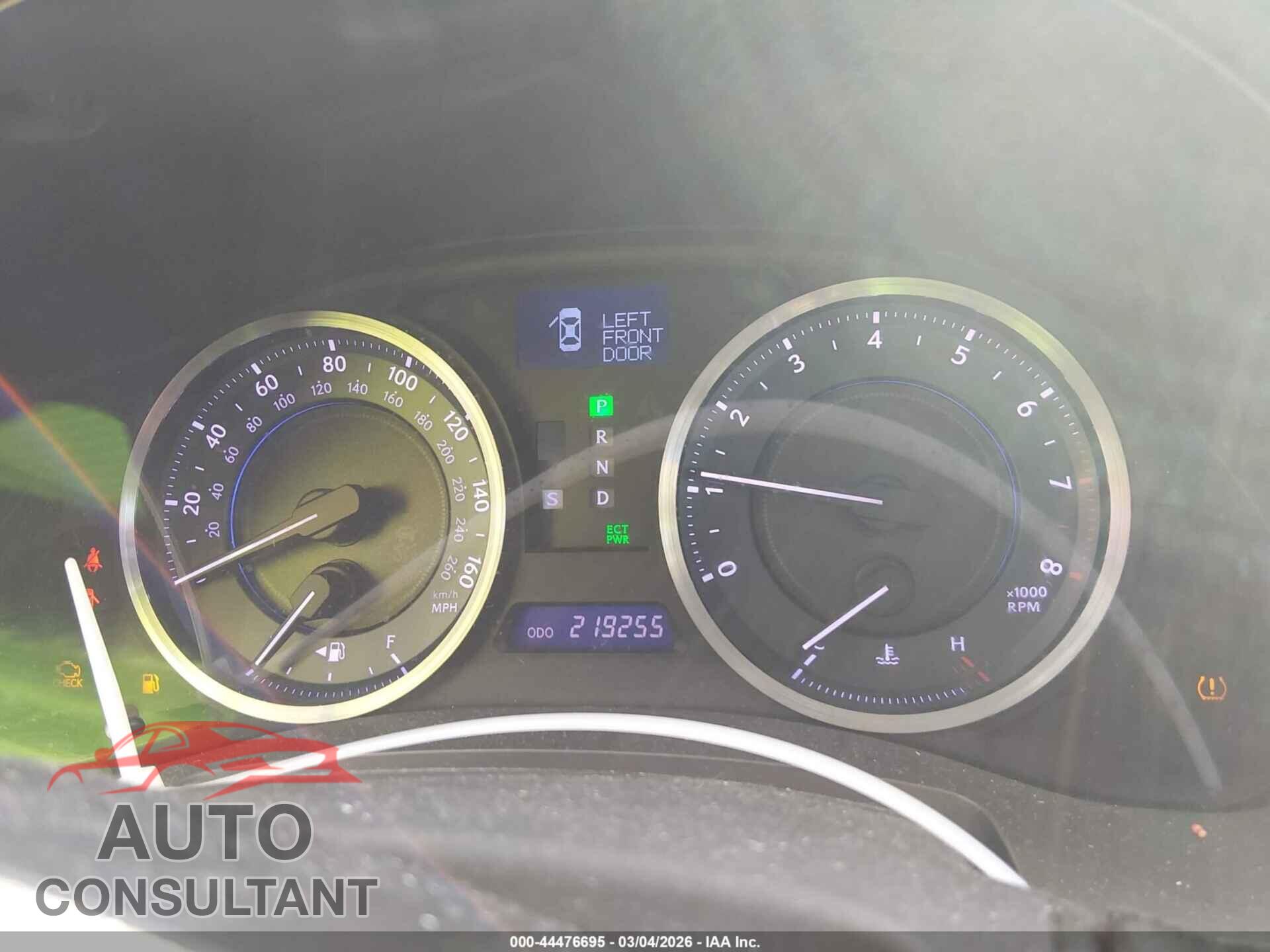 LEXUS IS 250 2012 - JTHCF5C22C5053410