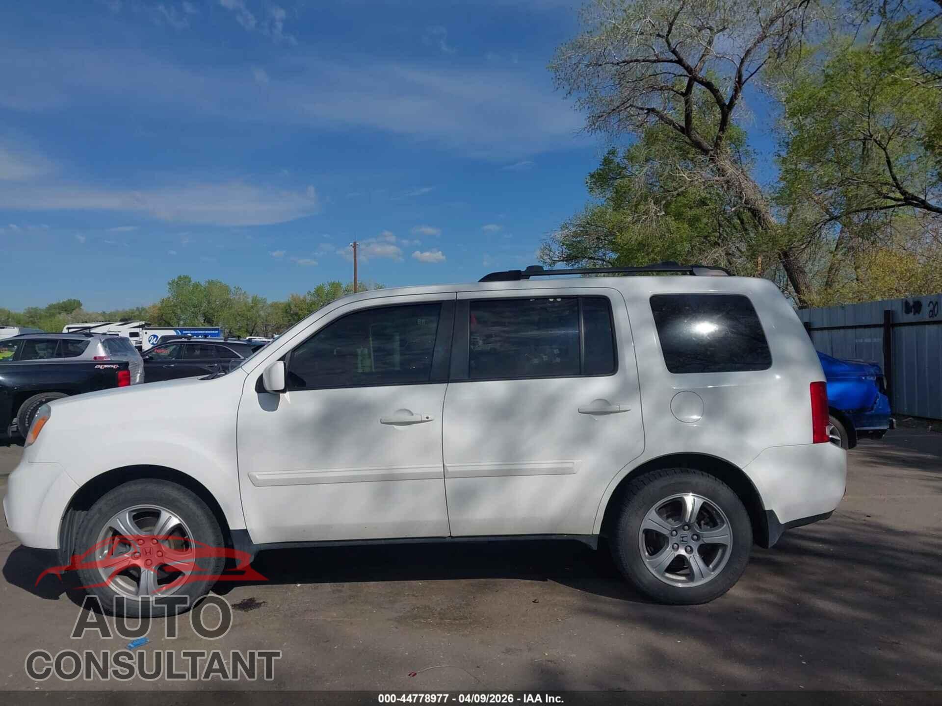 HONDA PILOT 2012 - 5FNYF4H69CB037703