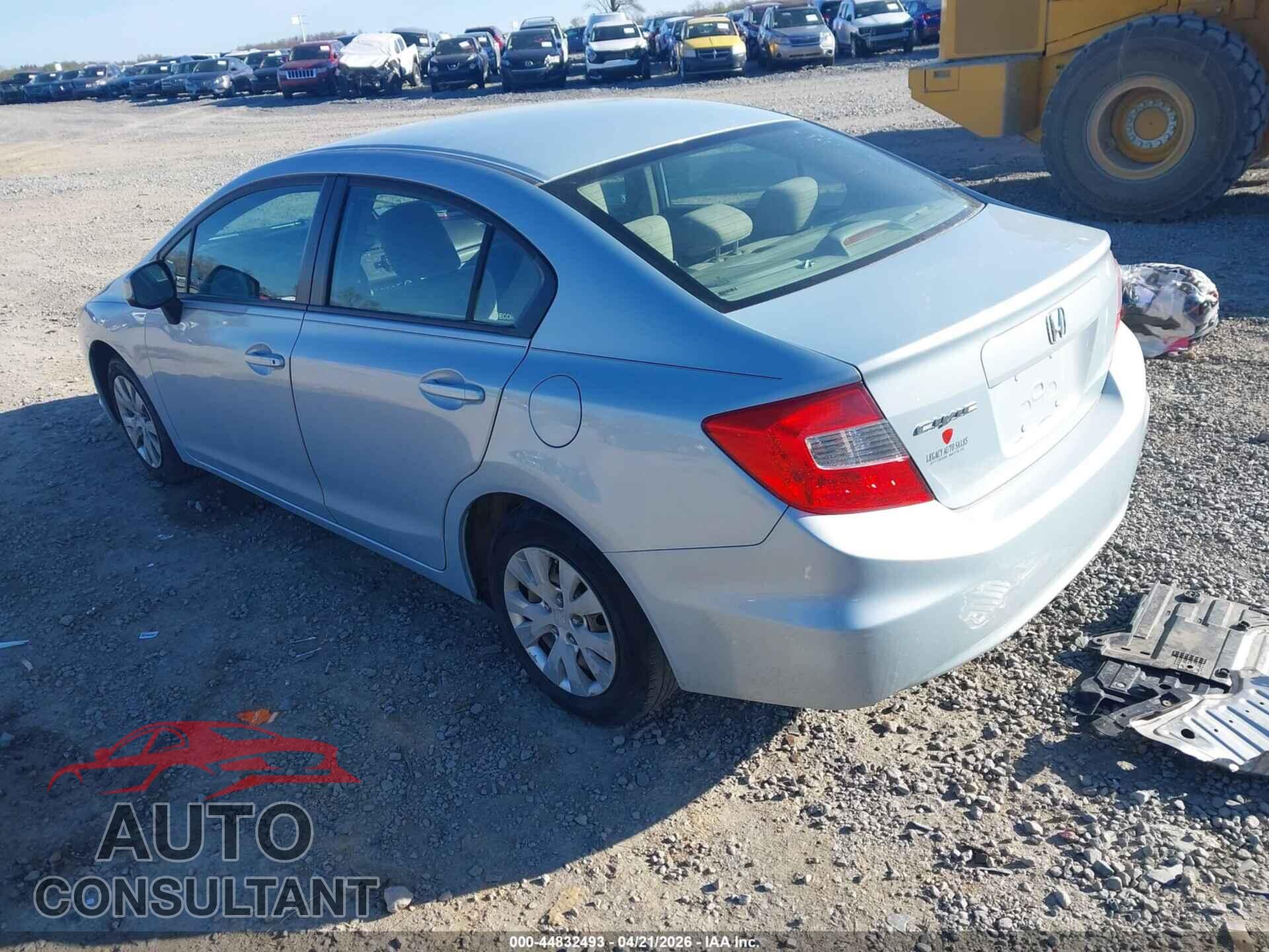 HONDA CIVIC 2012 - 19XFB2F54CE066212