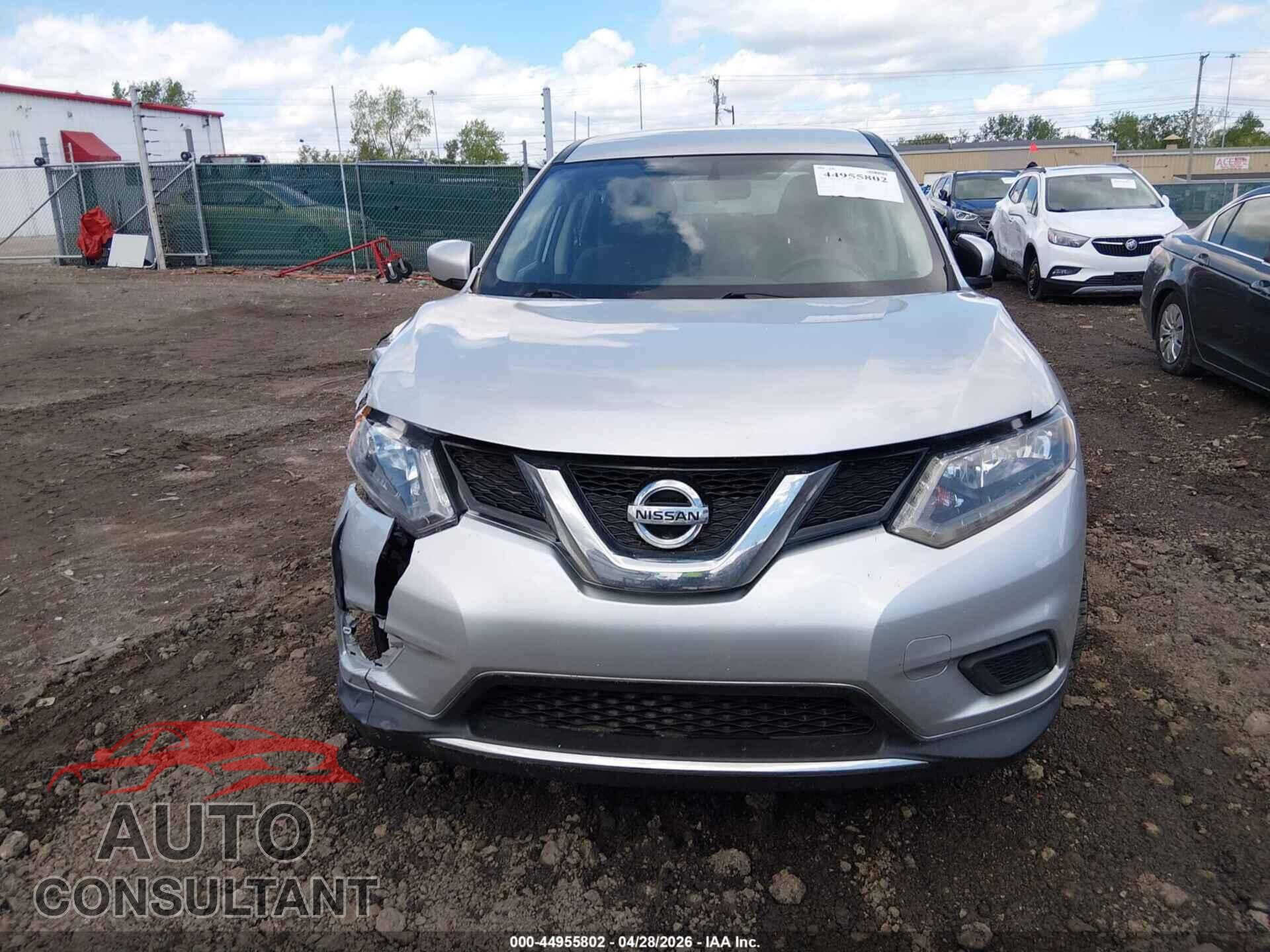 NISSAN ROGUE 2016 - KNMAT2MT3GP692199