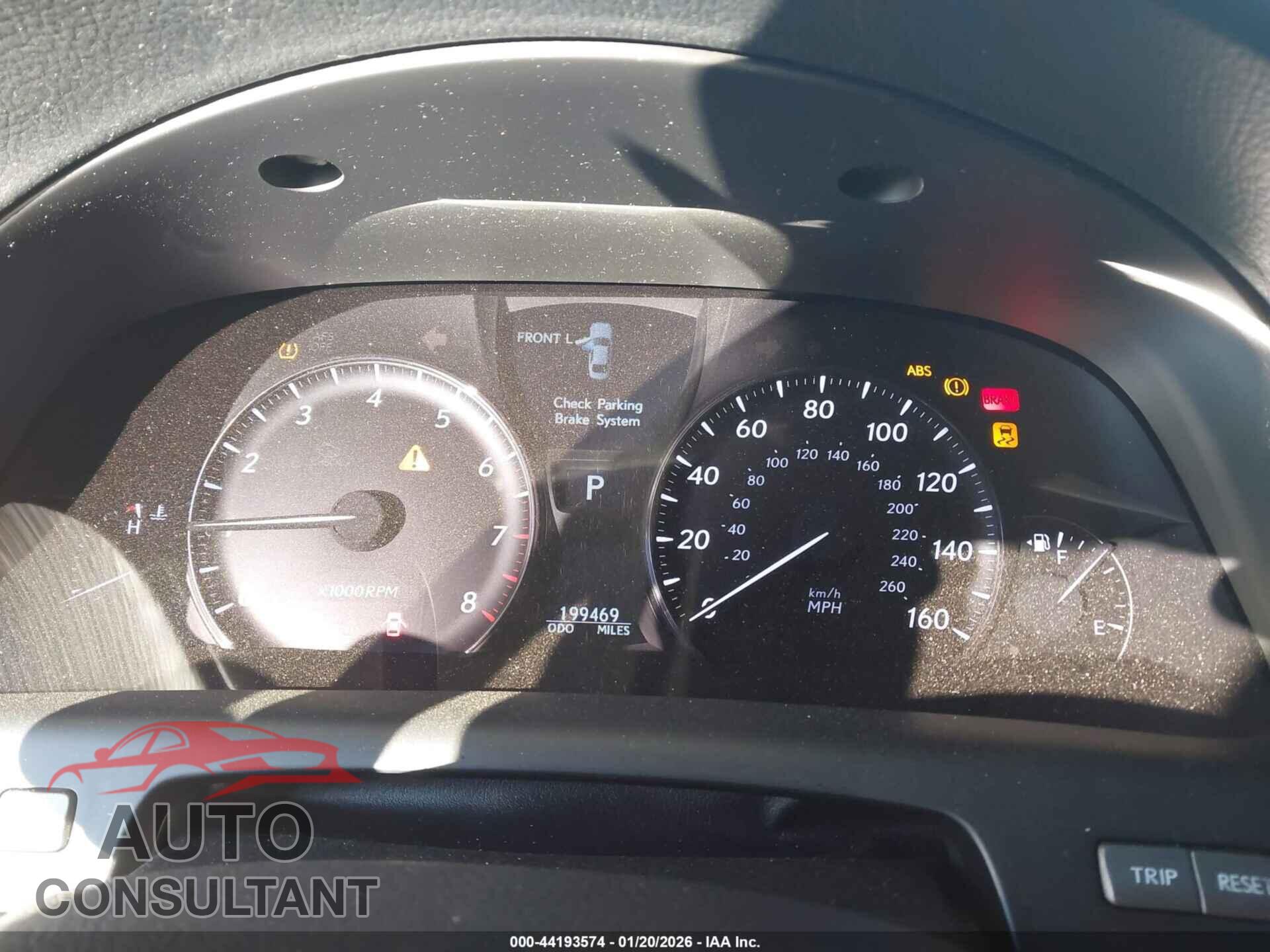 LEXUS LS 460 2011 - JTHBL5EF7B5107979