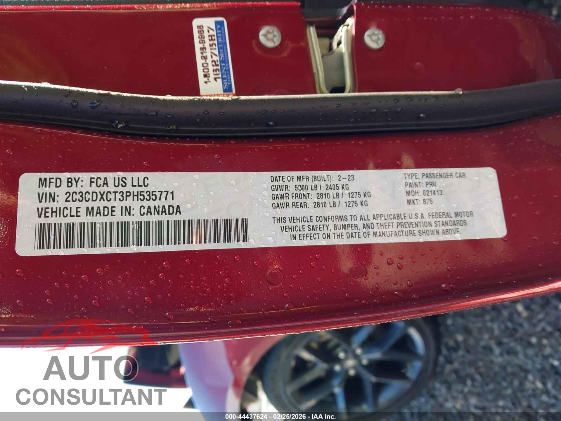 DODGE CHARGER 2023 - 2C3CDXCT3PH535771
