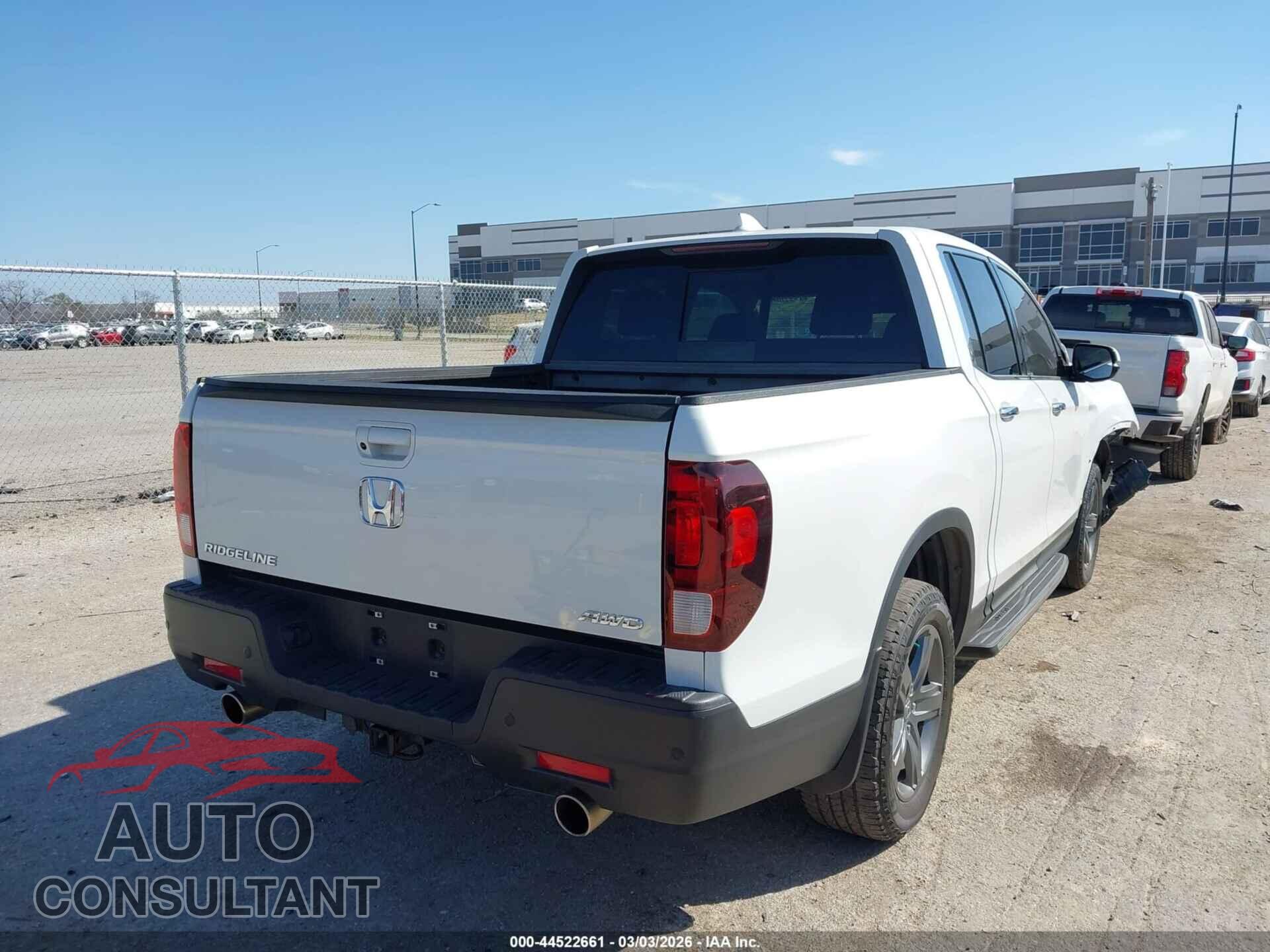 HONDA RIDGELINE 2022 - 5FPYK3F79NB015518