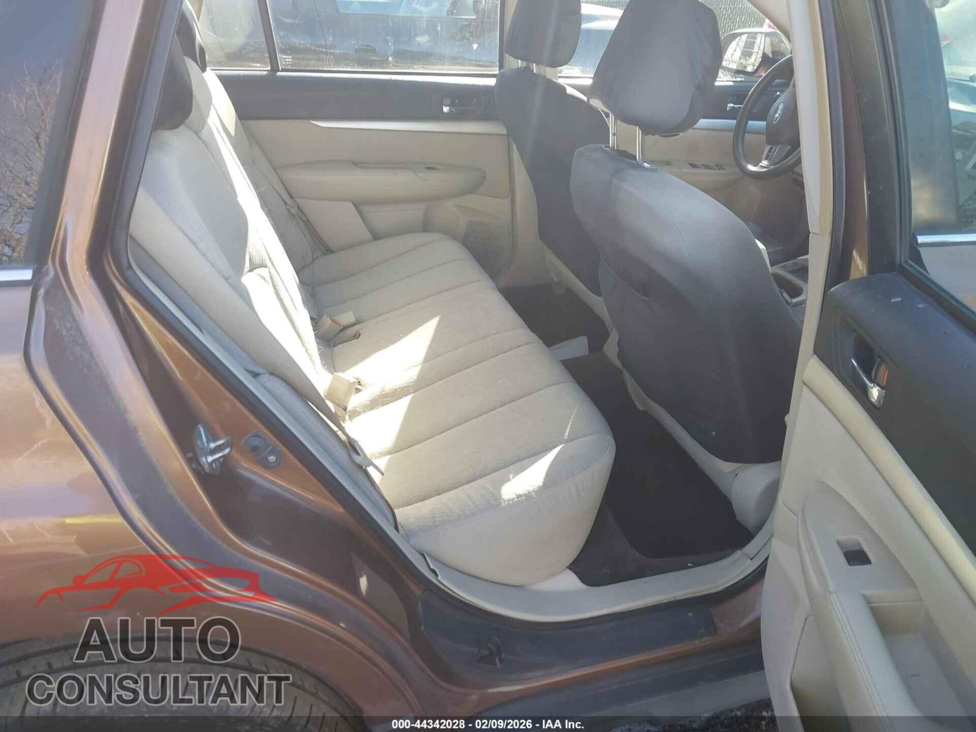 SUBARU OUTBACK 2012 - 4S4BRBAC3C3252908
