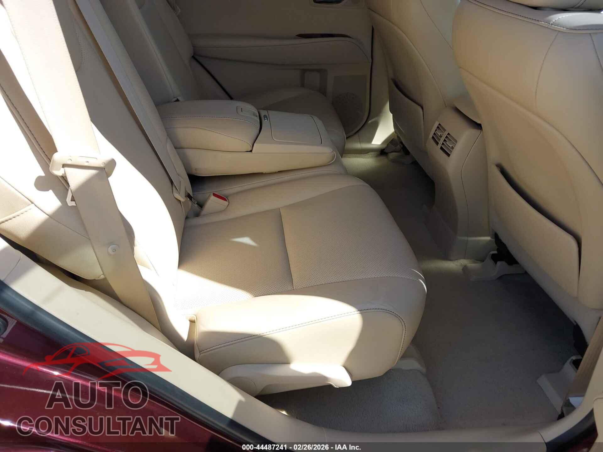 LEXUS RX 350 2013 - 2T2ZK1BA2DC127403