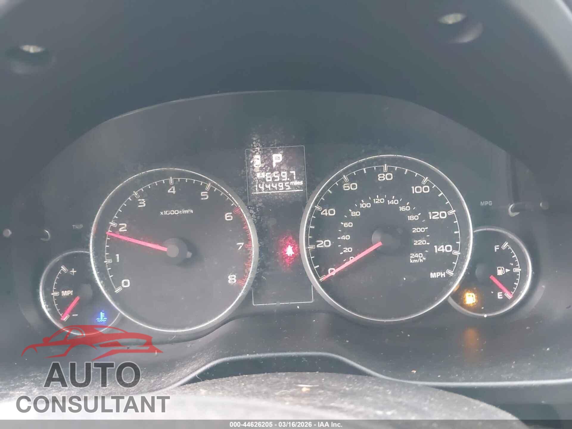 SUBARU OUTBACK 2013 - 4S4BRBGC8D3319608