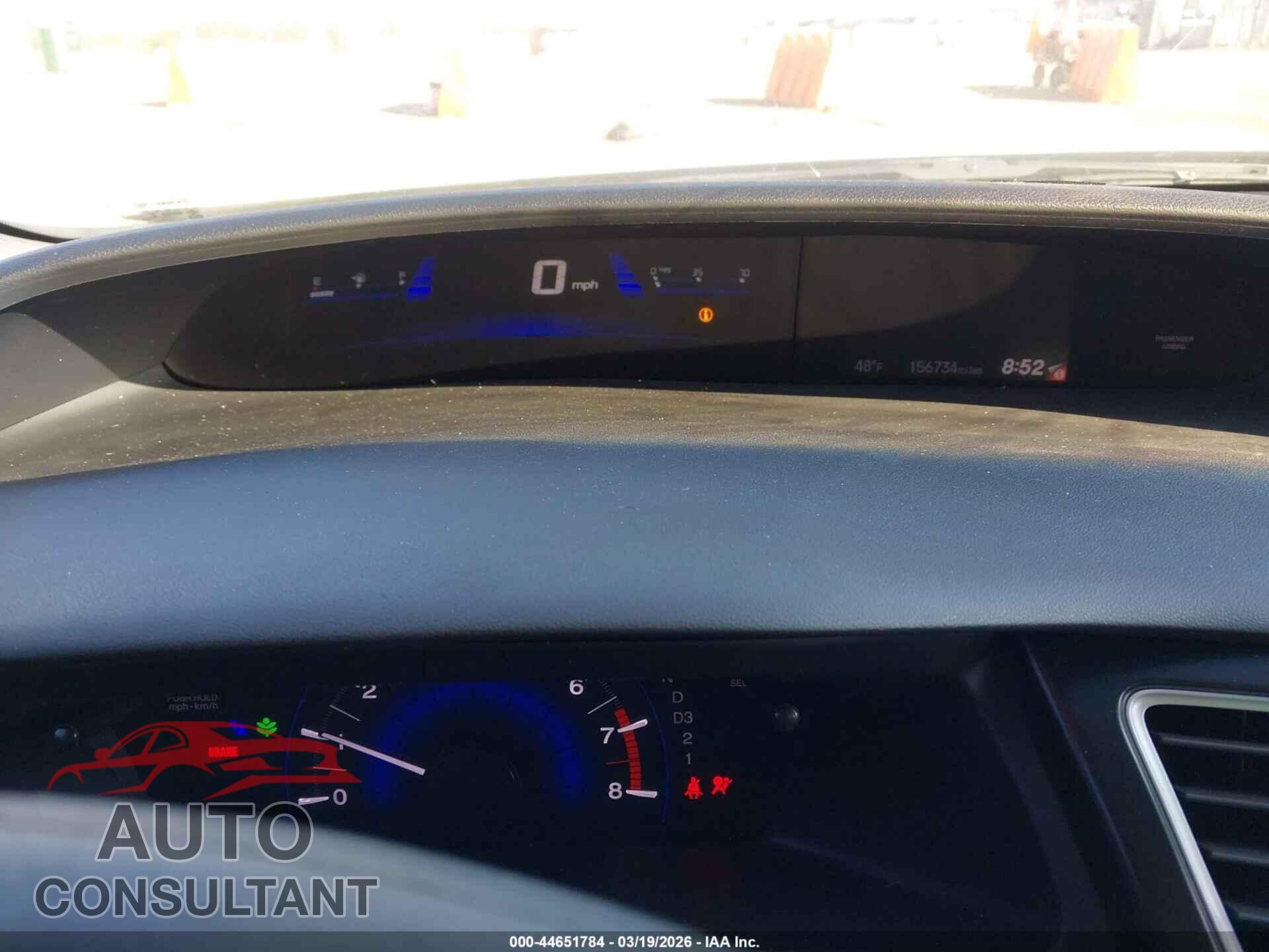 HONDA CIVIC 2013 - 19XFB2F87DE018022
