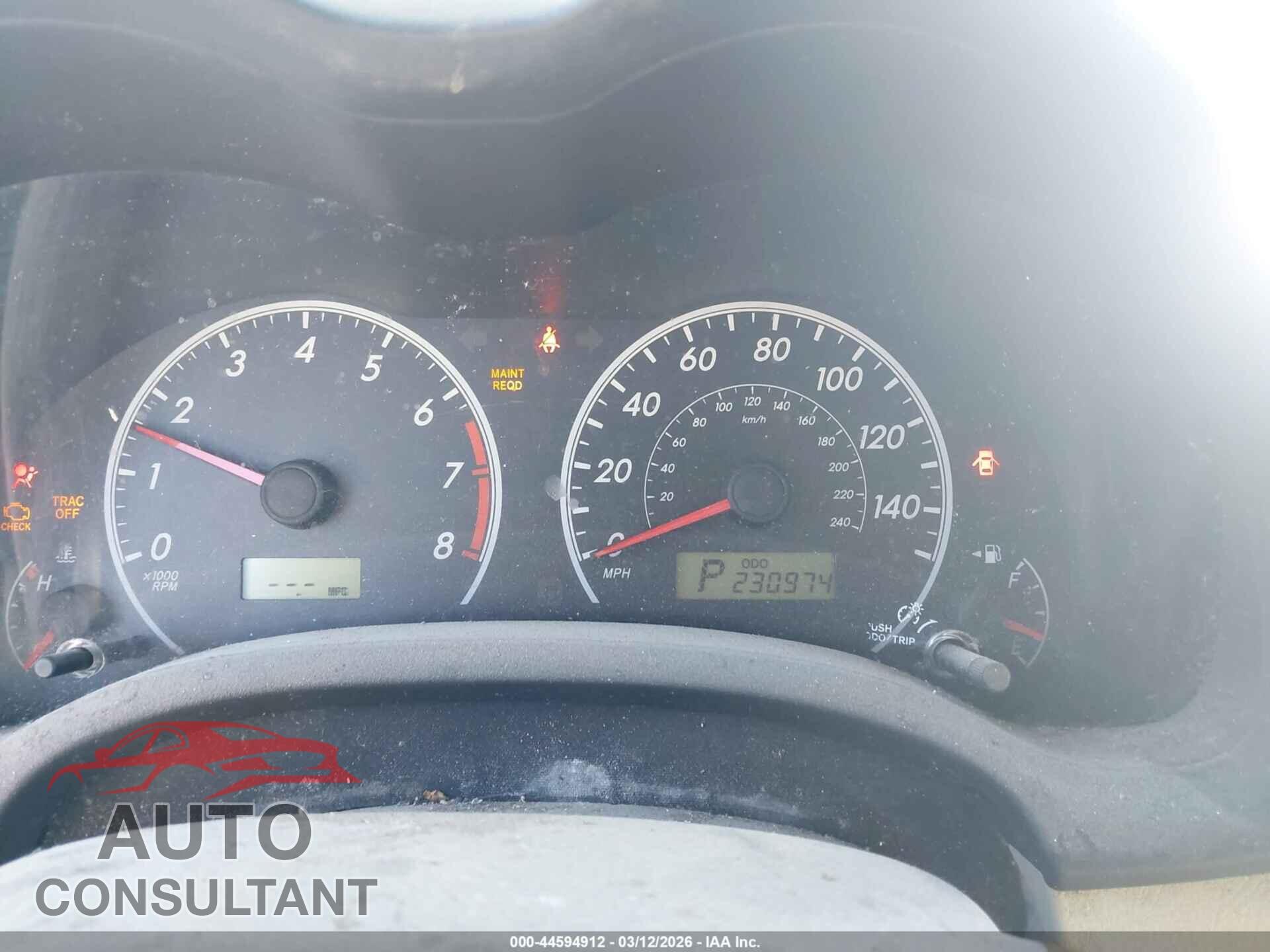 TOYOTA COROLLA 2013 - 5YFBU4EEXDP200999