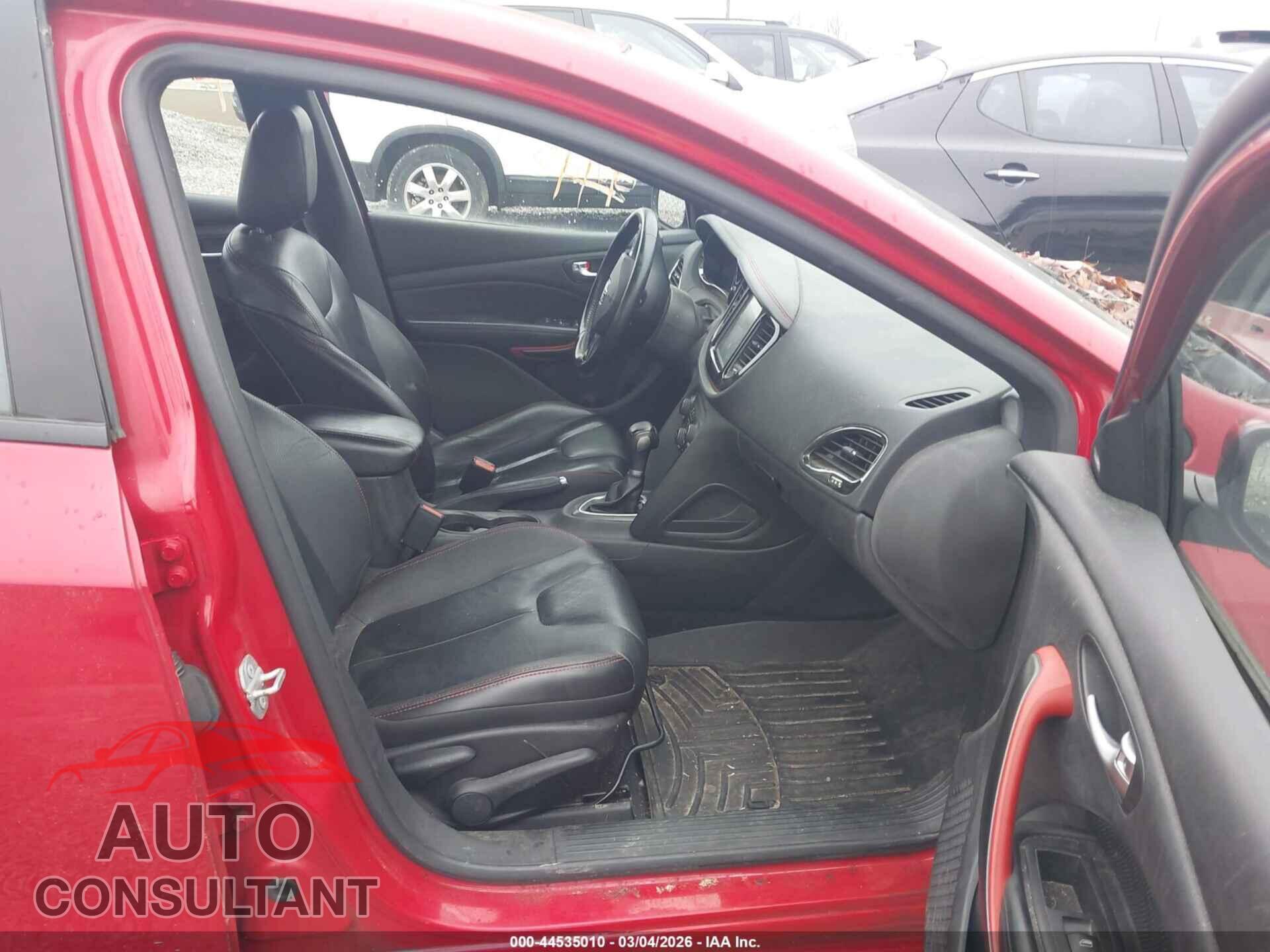 DODGE DART 2015 - 1C3CDFEB6FD223129